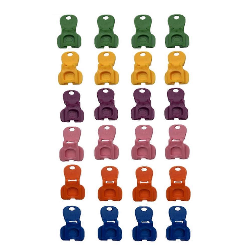 24 PCS Manual Can Opener, Colorful Plastic Soda Beer Can Protector Leakproof Soda Top Ring Opener Tool for Soda, Beer