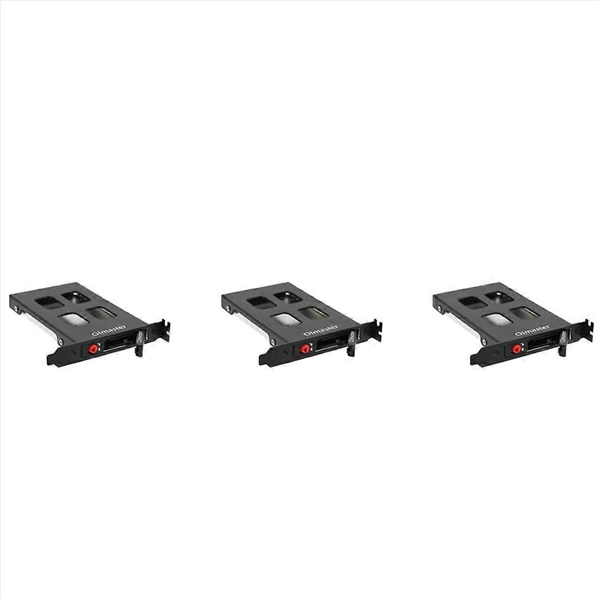 3X Pci Mobile Rack Enclosure Hard Disk Drive Case Box for 2.5 Inch Sata Hdd Adapter