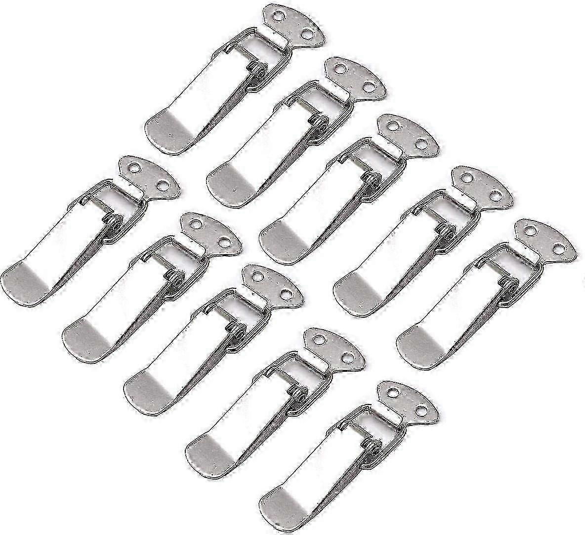 w 10 Pieces Stainless Steel Toggle Spring Latch Hardware Drawer Lever Latch For Tool Chest Suitcase And Trunk