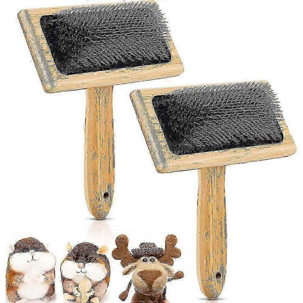 2 بطاقات صوف للصوف والخشب ، فرش تمشيط ، فرشاة PXG