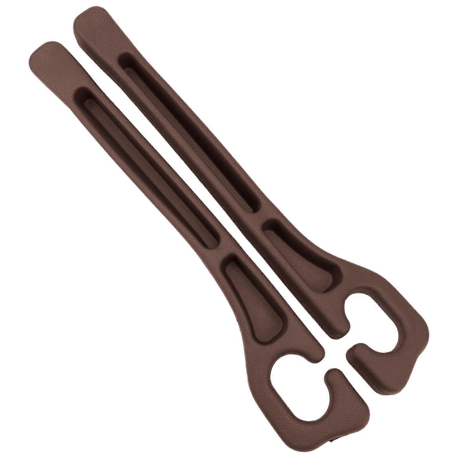 2pcs Car Seat Gap Filler Organizer with No Drop Guard, Universal Fit Extra Storage, Brown