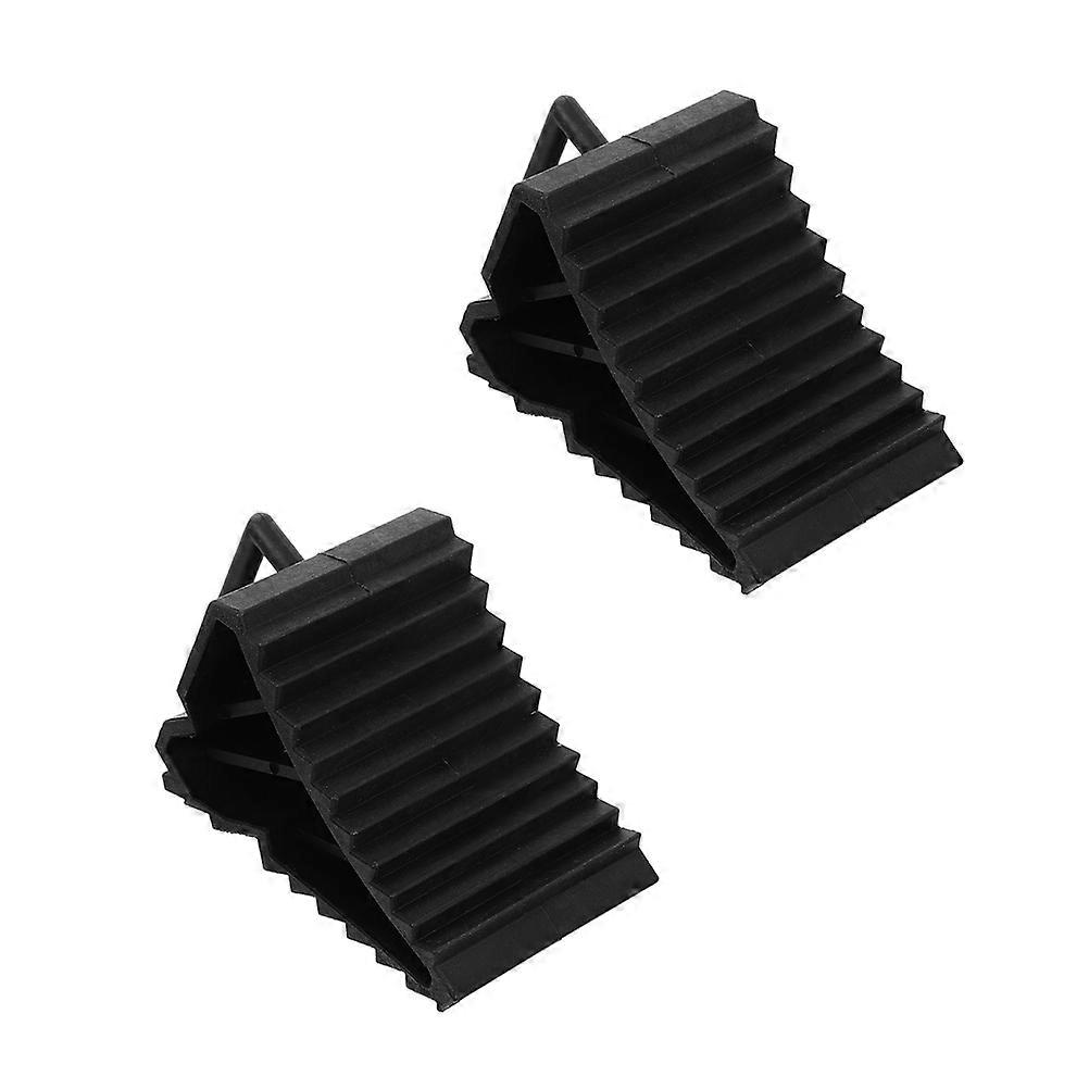 2Pcs Practical Wheel Chocks Durable Wheel Tire Chocks Vehicle Tire Chocks