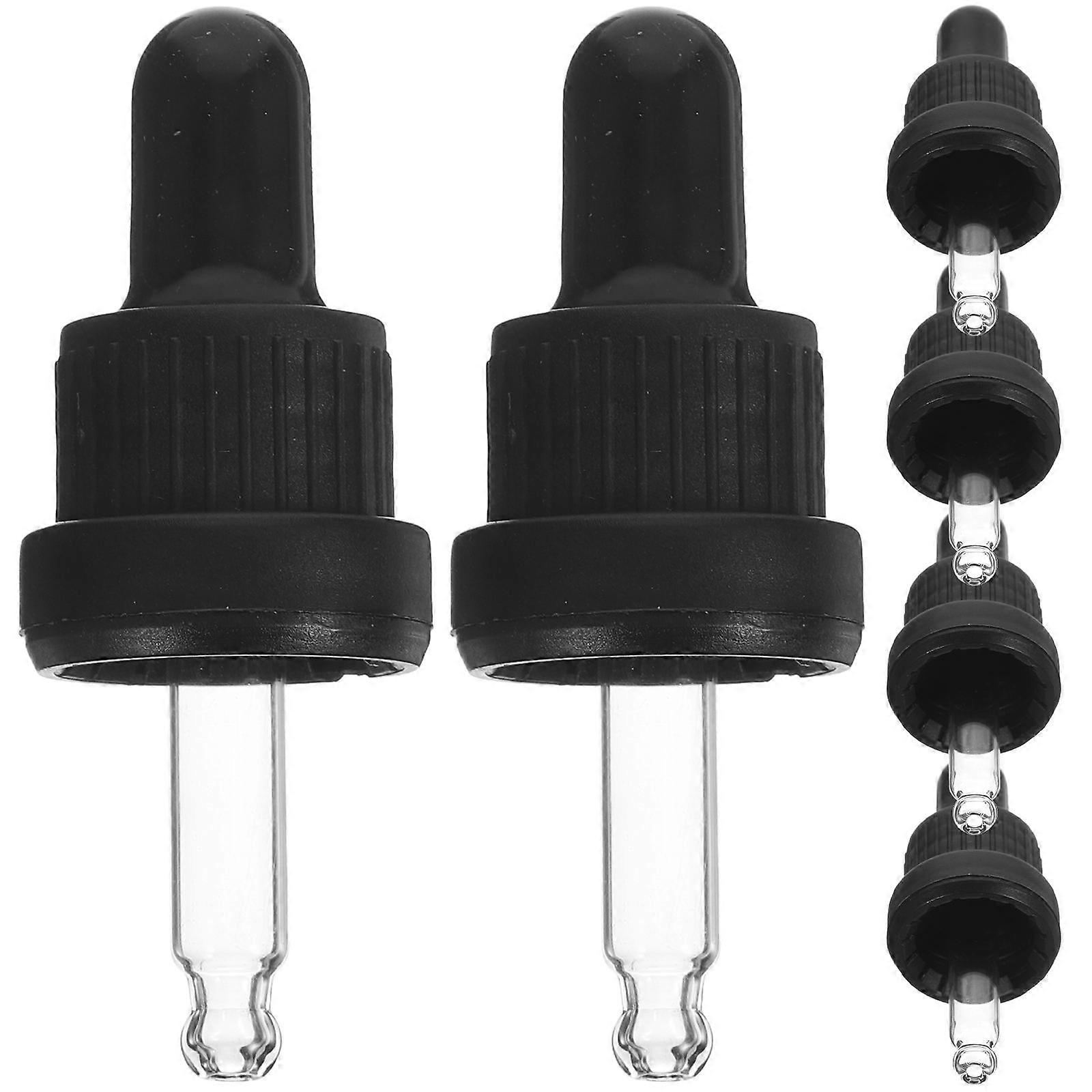 6pcs Universal Plastic Glass Pointed Liquid Dropper Pipette for 5ml Essential Oil Bottles Aromatherapy Vials