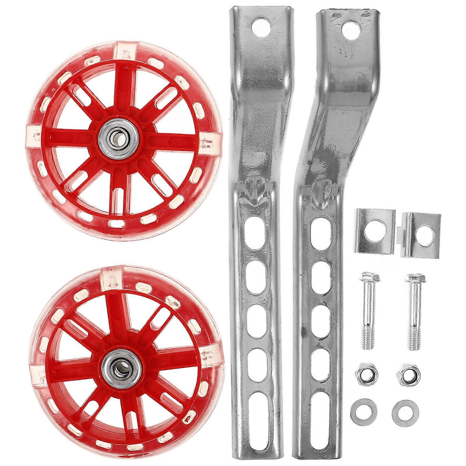 Kids Bicycle Training Wheels Heavy Duty Support Bracket Adjustable