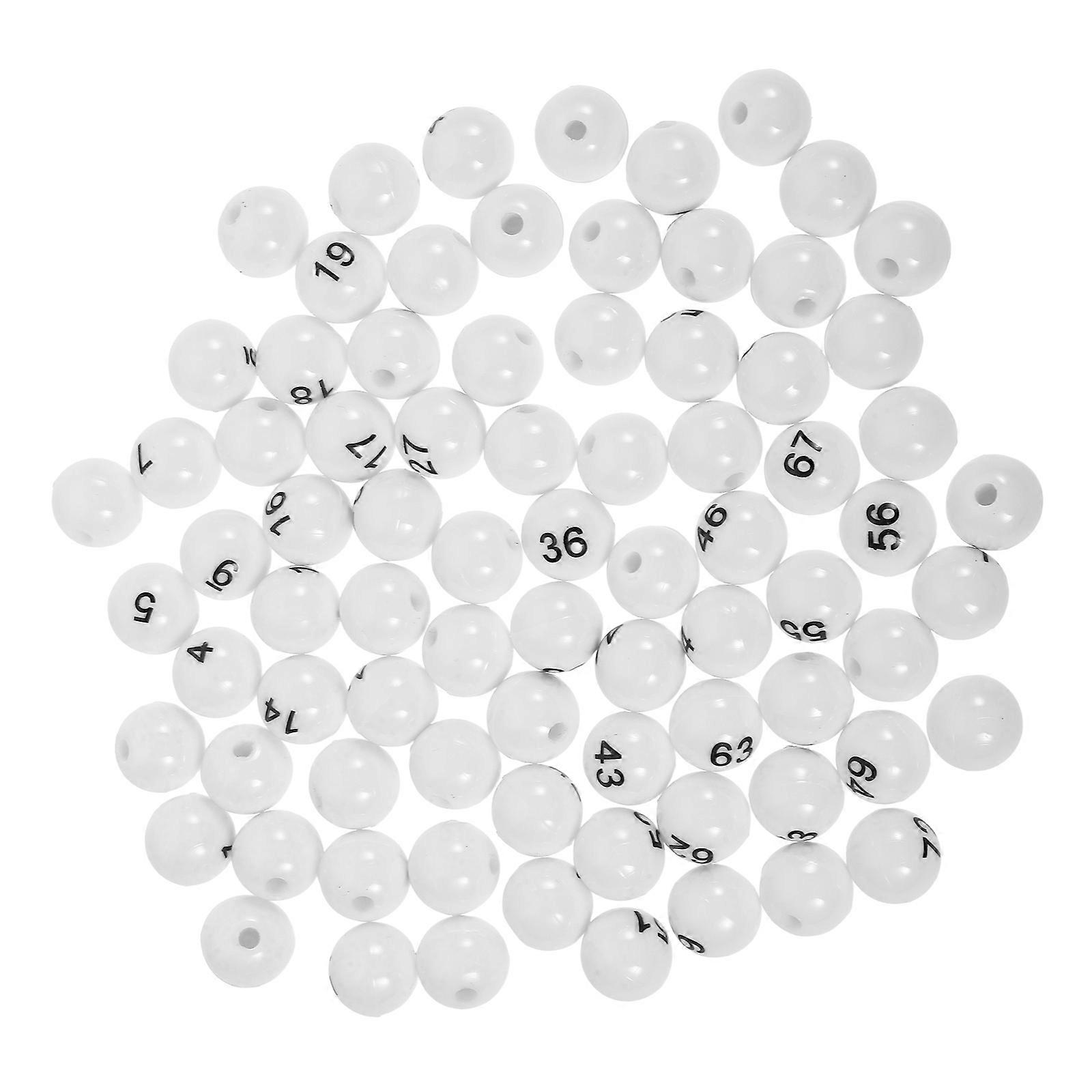 Numbered Balls Raffle Balls for Party Game Use 75Pcs Plastic