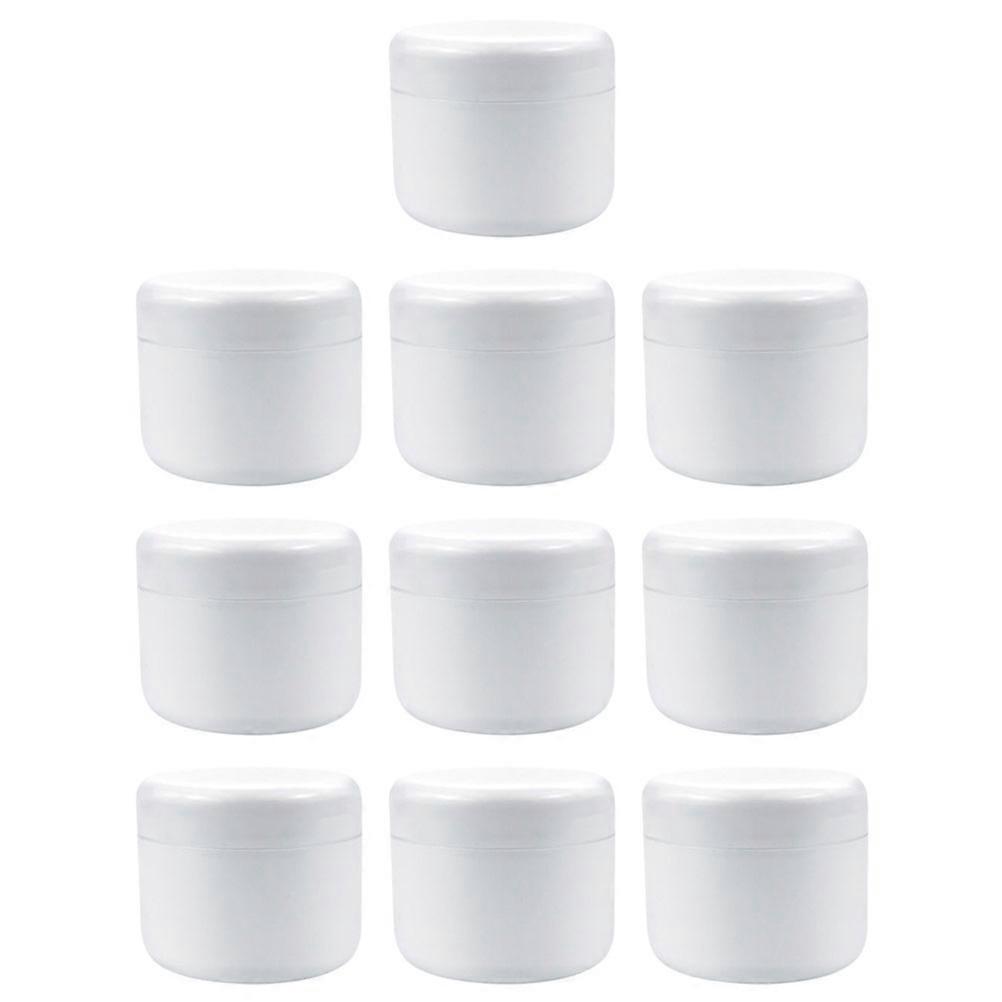 Facial Cream Bottles Empty Cream Boxes for Storage 10Pcs Plastic Portable