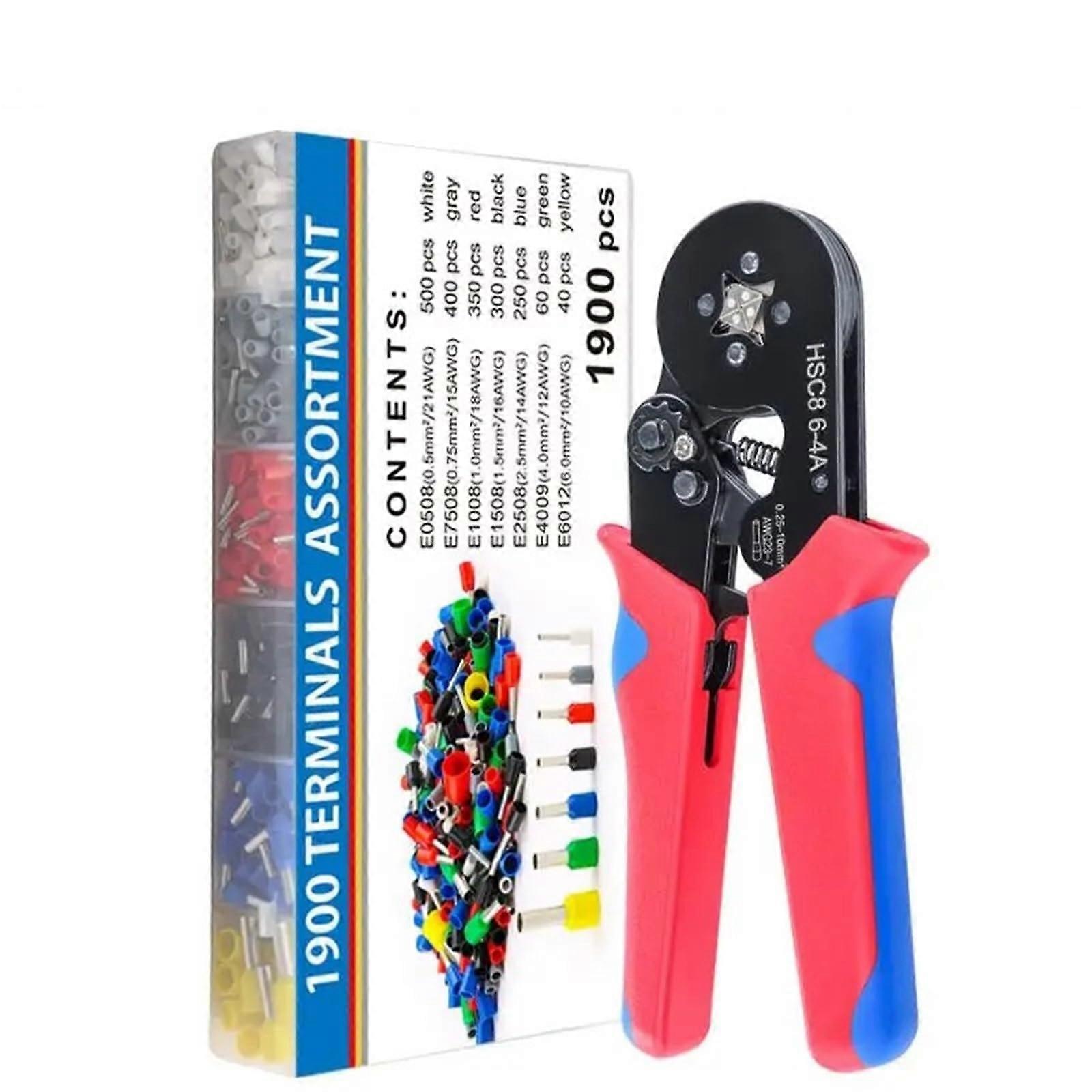 Wire Crimping Pliers HSC8 64A Ferrule Crimping Tool for Secure Uniform Electrical Connections