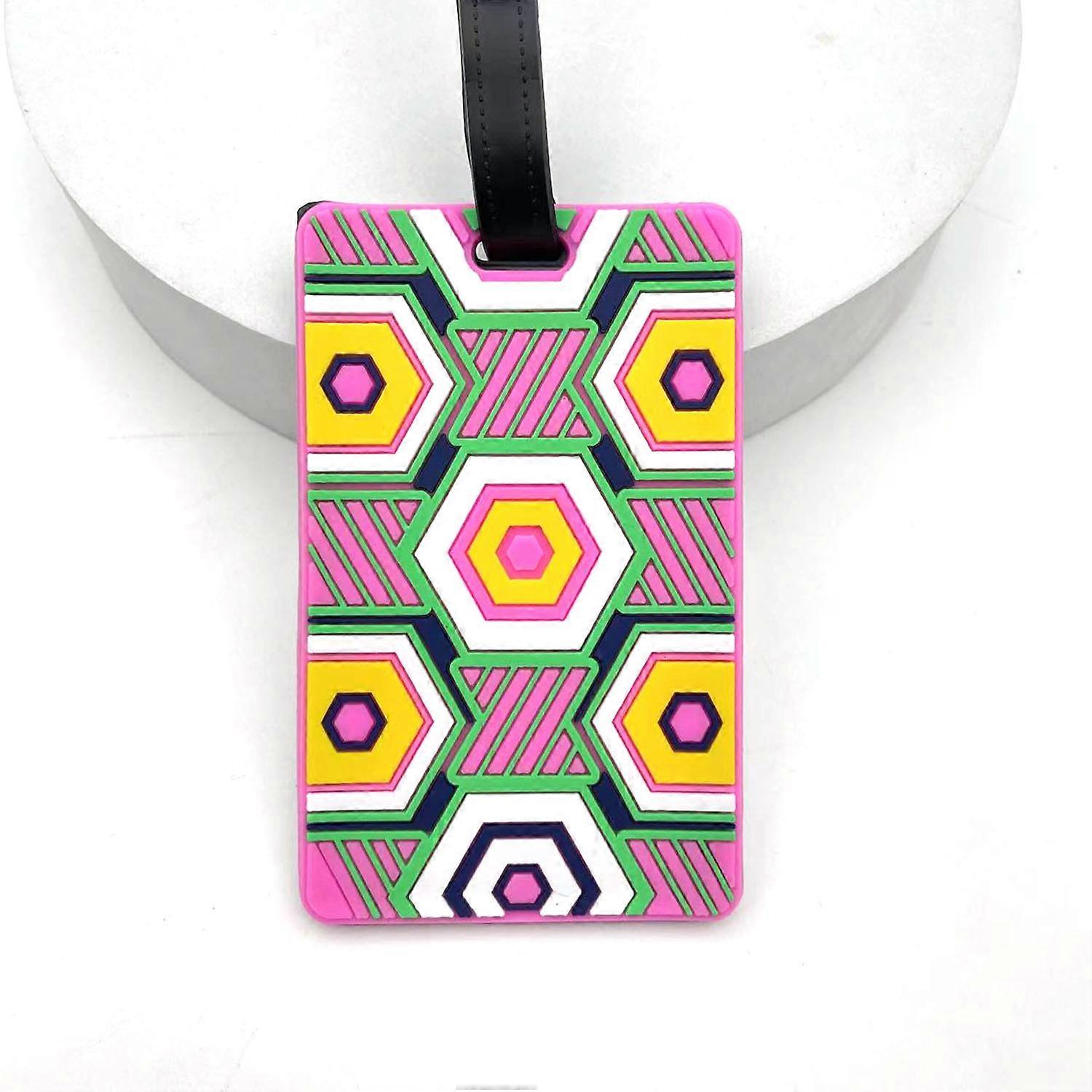 ��tiquette de bagage en silicone, 1 pi��ce/2 pi��ces/4 pi��ces, dessin anim�� cr��atif, valise, Style �� la mode, nom de bagage, identification, ad