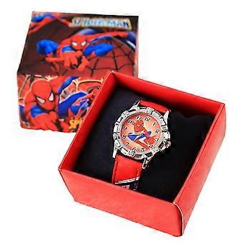 Spiderman analoge ure superhelte tegneseriefigur armbåndsur børn drenge piger gaver [GGL] sort