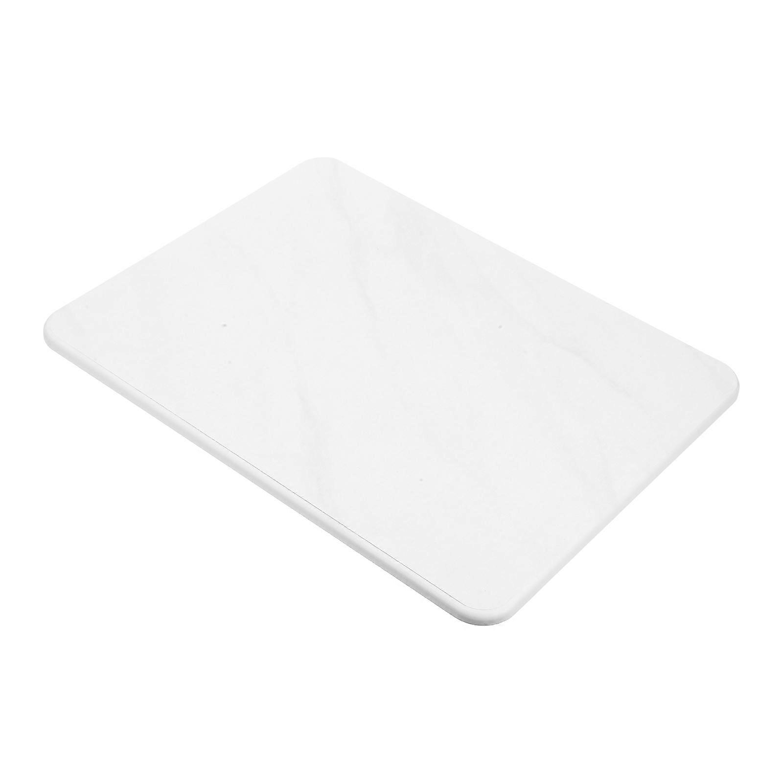 White Kitchen Counter Mat for Dish Drying Multi-Functional Use