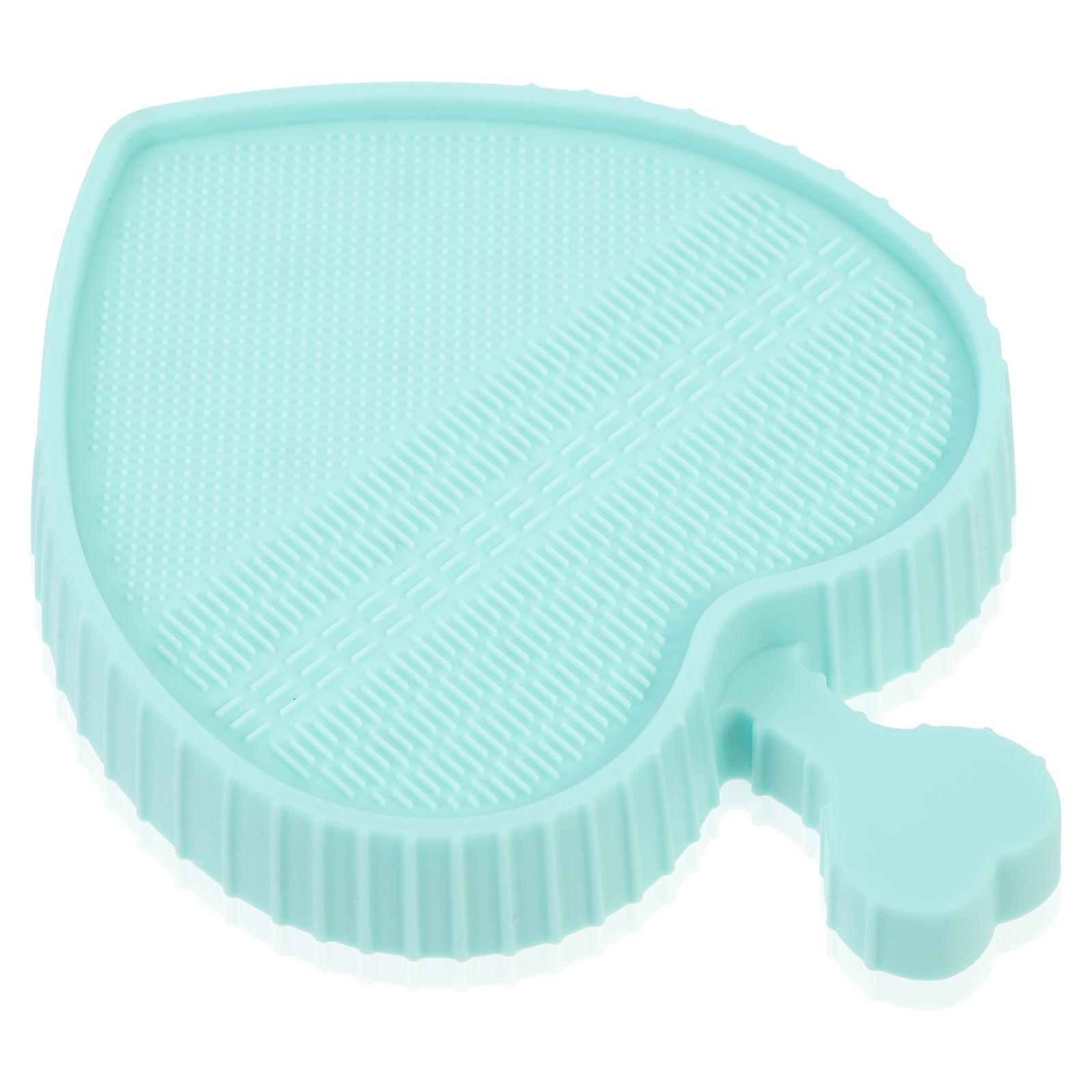 Makeup Brush Cleaner Silicone Mat for Makeup Brush Cleaning Light Green