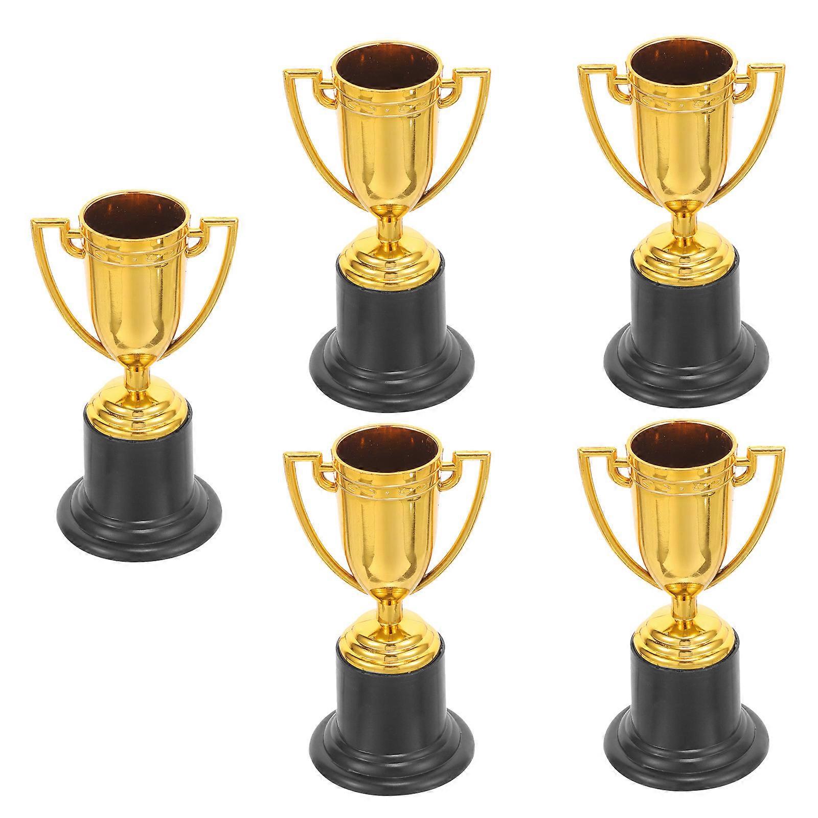 Children Trophy Small Plastic Trophy Cups for Decor 5Pcs Lightweight Plastic