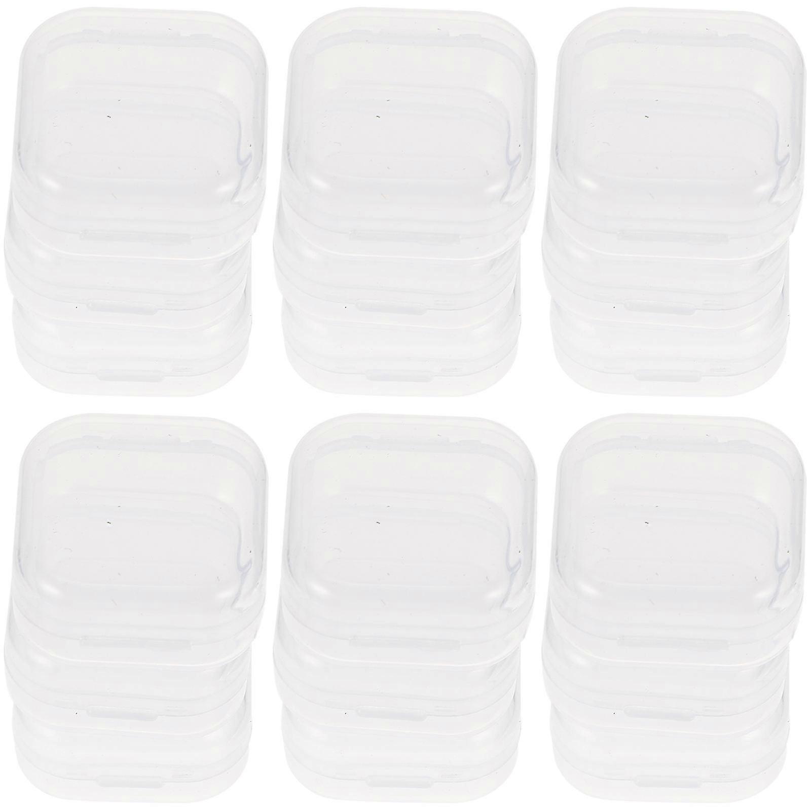 40Pcs Transparent Boxes for Storage Small Clear Plastic Containers