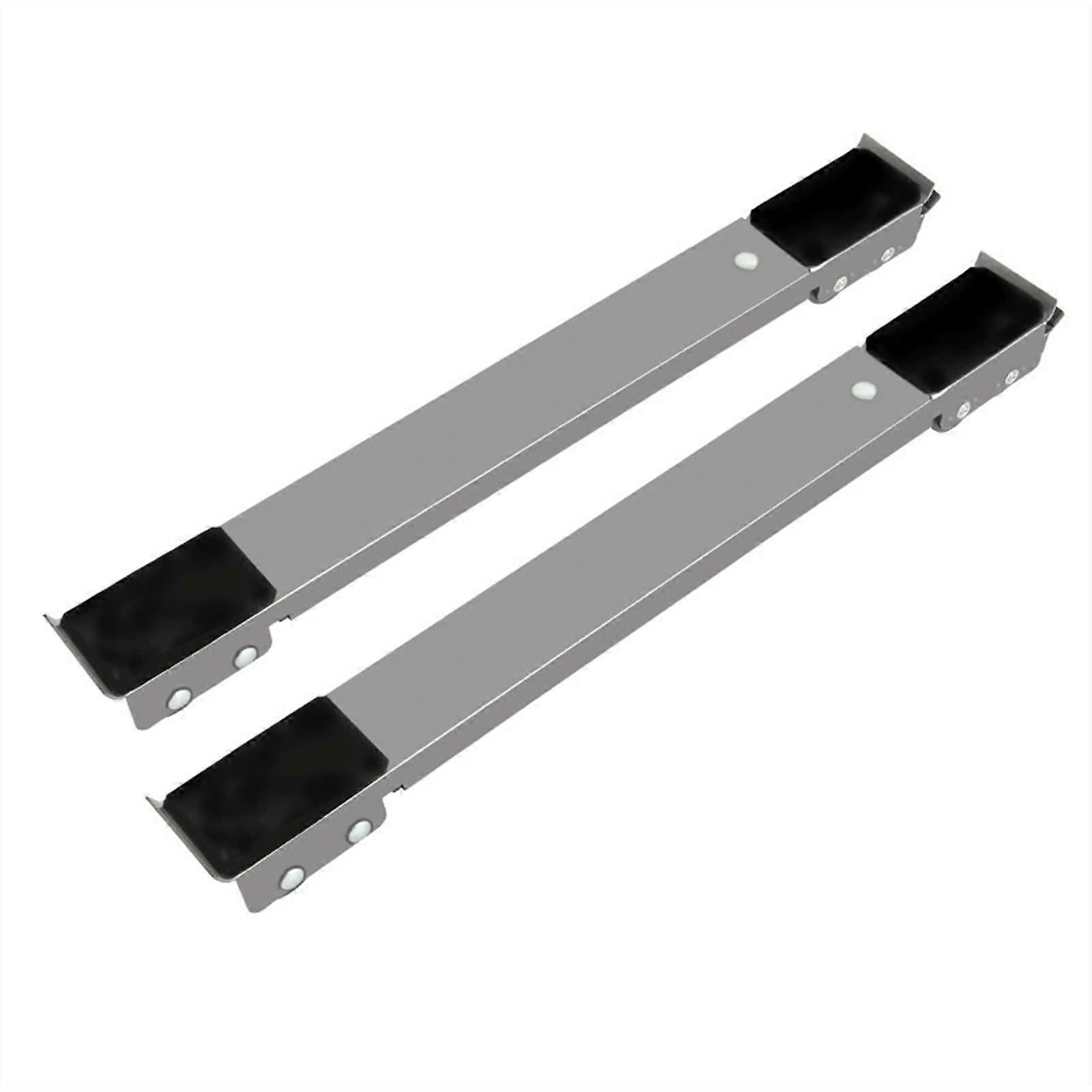 Adjustable Washing Machine Stand with Wheels, HeavyDuty 1400kg Load, Lockable Casters, Gray 2pcs