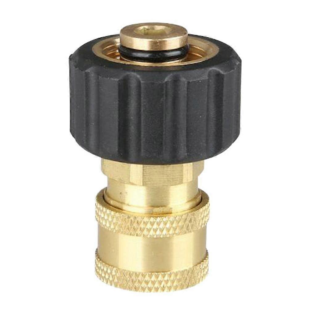Brass M22 Pressure Washer Adapter with Quick Connect and Easy Twist Operation