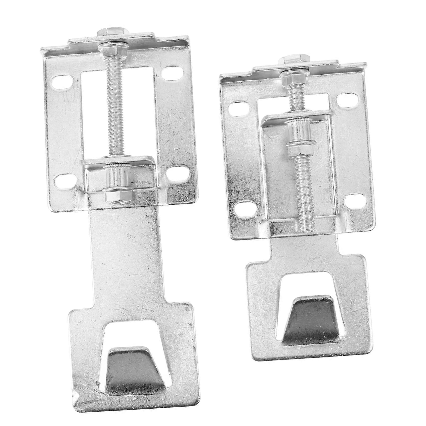 2pcs Adjustable Stainless Steel Range Hood Bracket with Mounting Hook for Easy Kitchen Installation