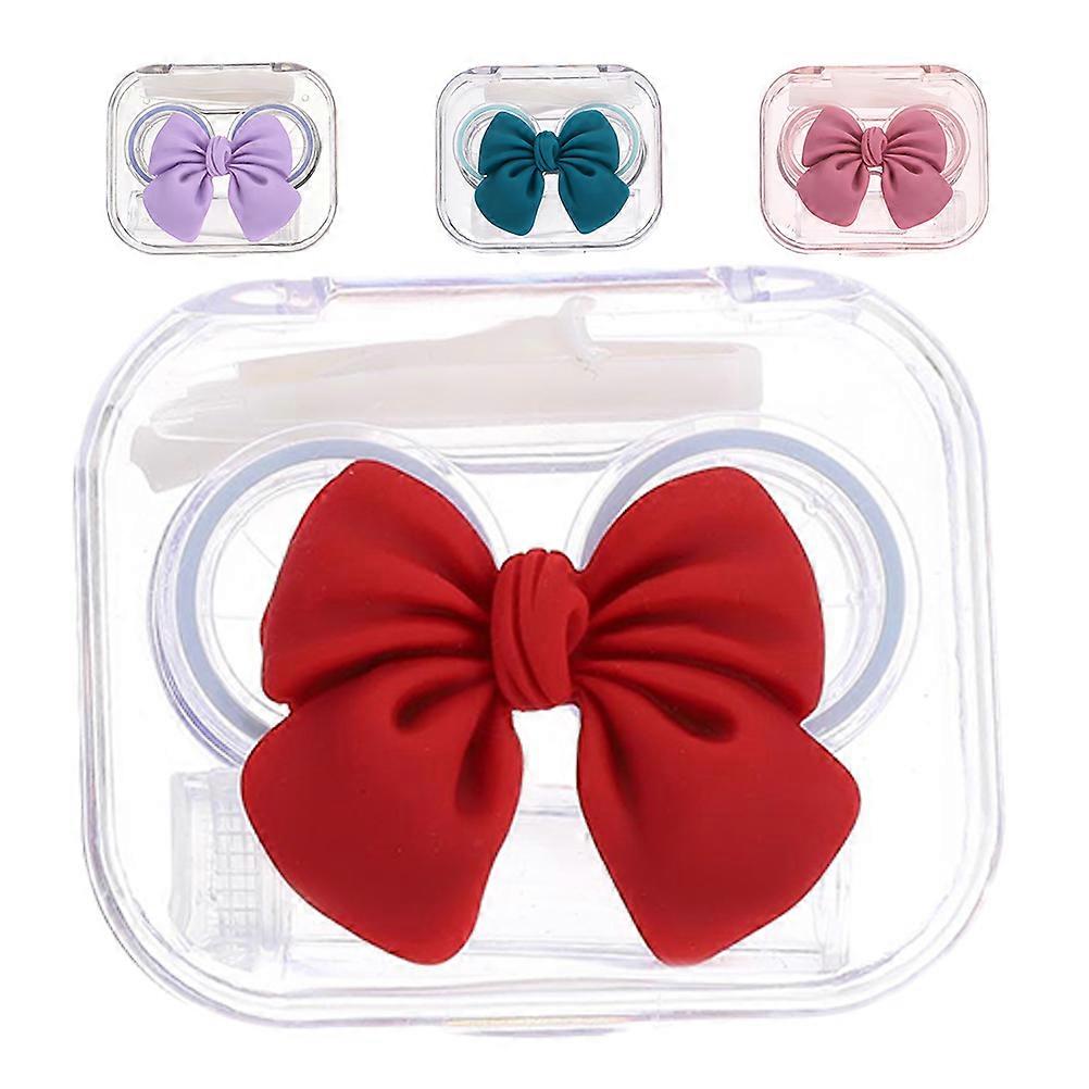 Contact-Lens Holder Contact Lens Case for Storage Use 4Sets Sturdy Plastic