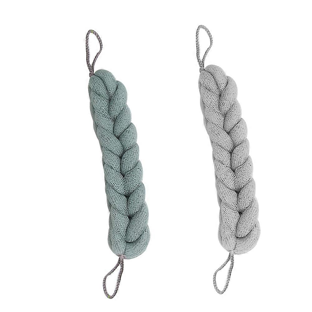 Bath Sponge Towel Long Bath Strips for Bathing Use 2Pcs Assorted Colors