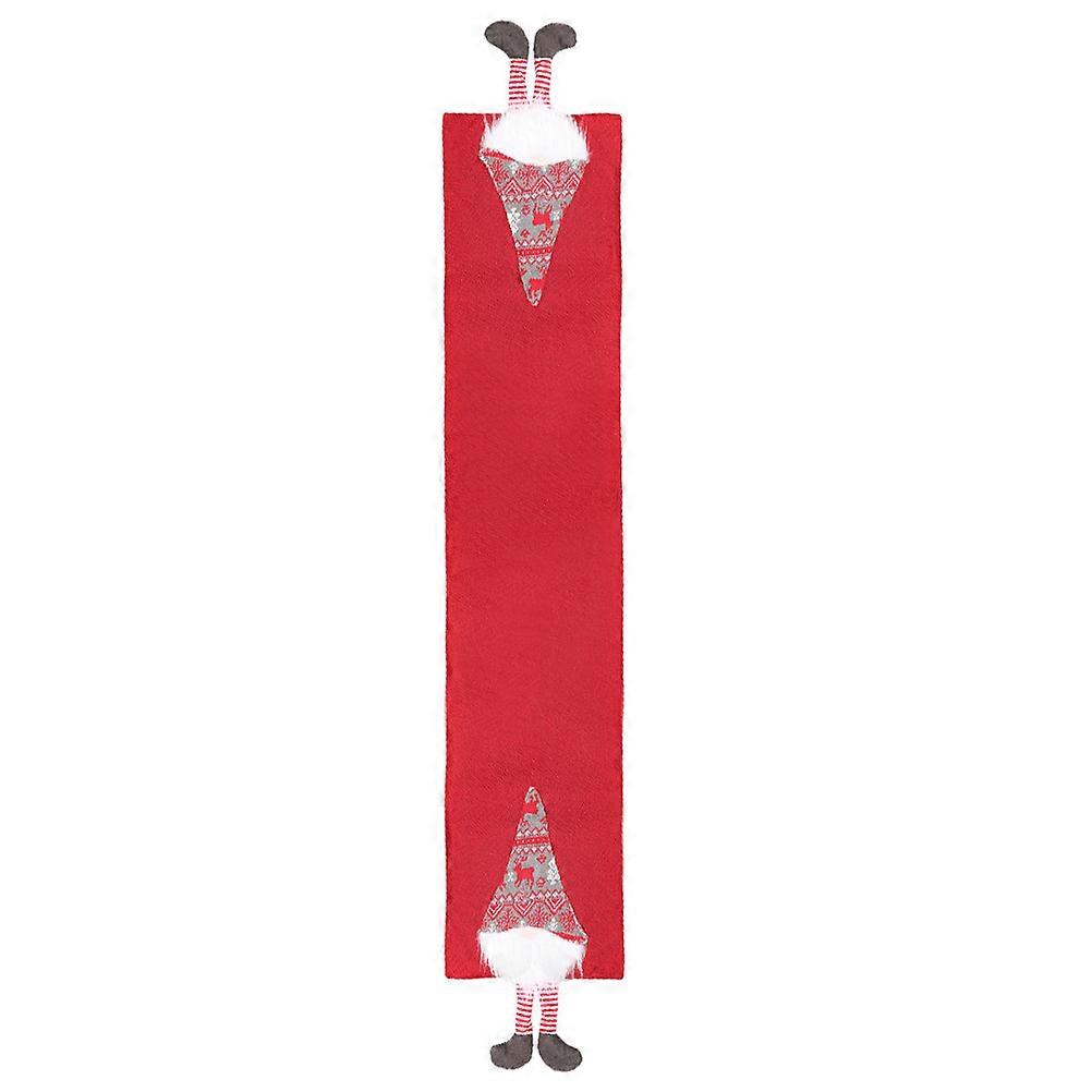 Tablecloth Decor Faceless Doll for Decor 2Pcs Christmas Tablecloth