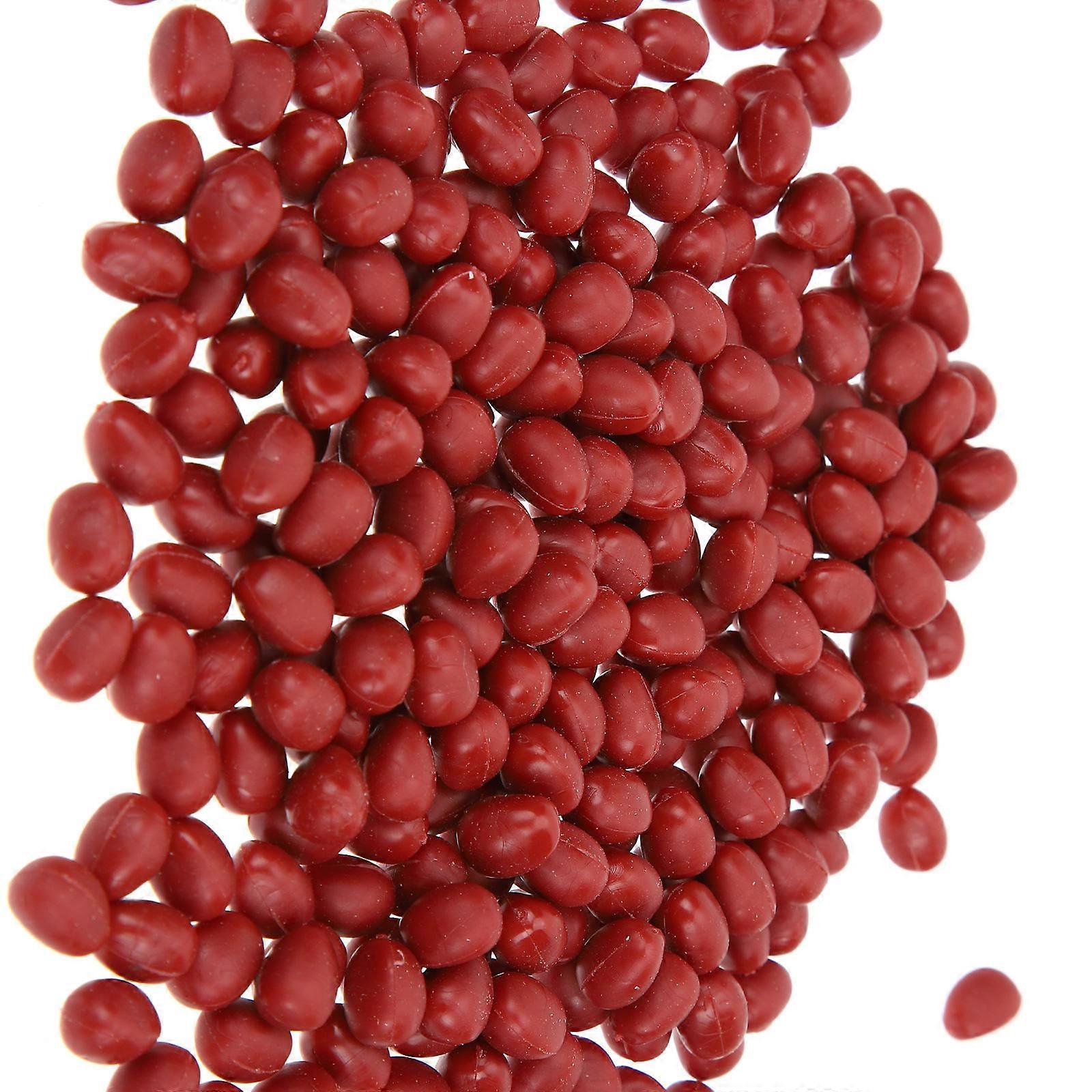 Faux Red Beans Model for Decor 3Pcs Artificial Beans Photography Props