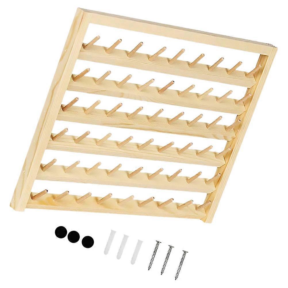 Wood Spool Holder Thread Organizer for Sewing Use 1Set