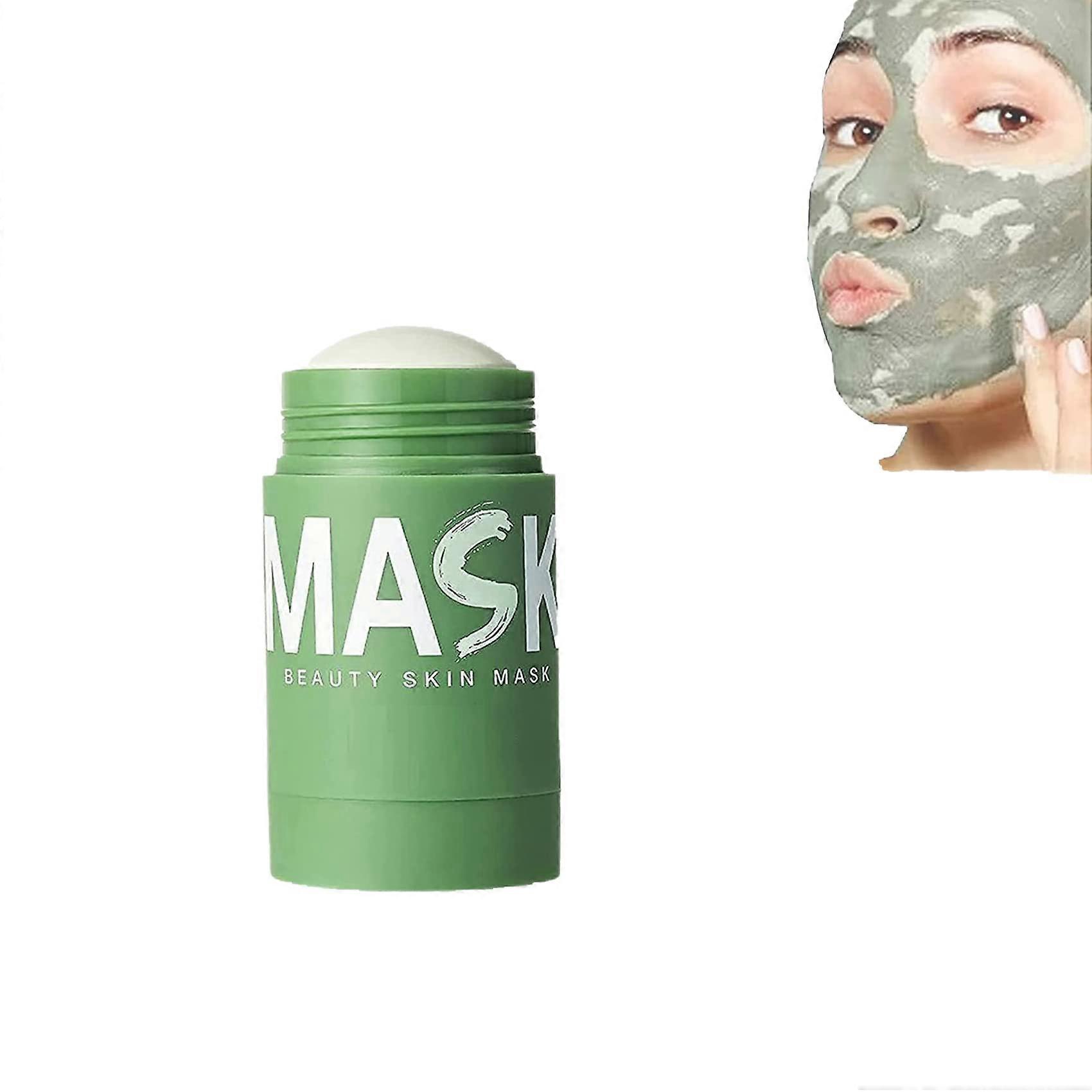 Green Tea Mask Stick for Targeted Blackhead Removal, Mess Application, All Skin Types, 1pcs