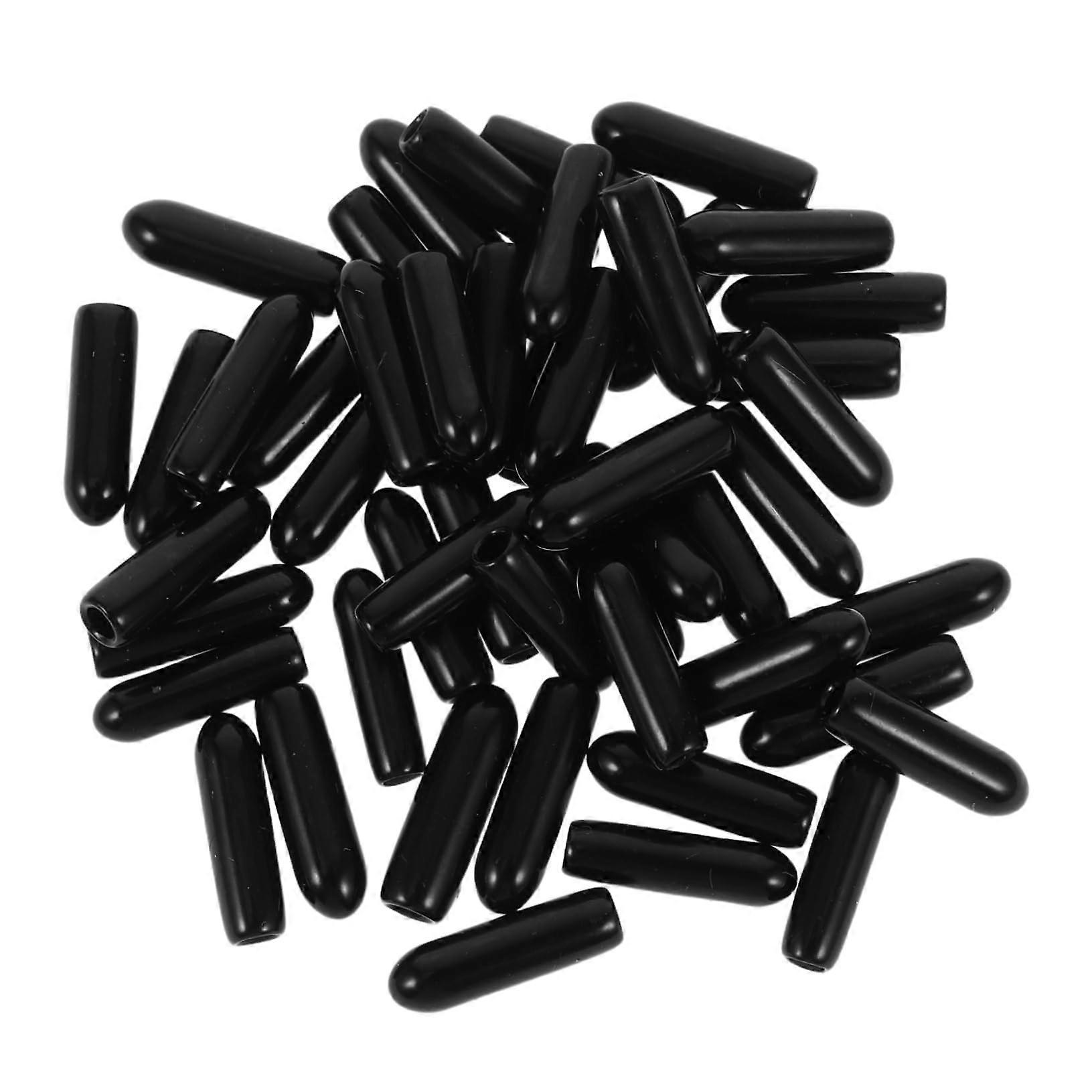50pcs Rubber Bolt Caps for Screws and Tubes Injury Prevention Durable Thread Protector