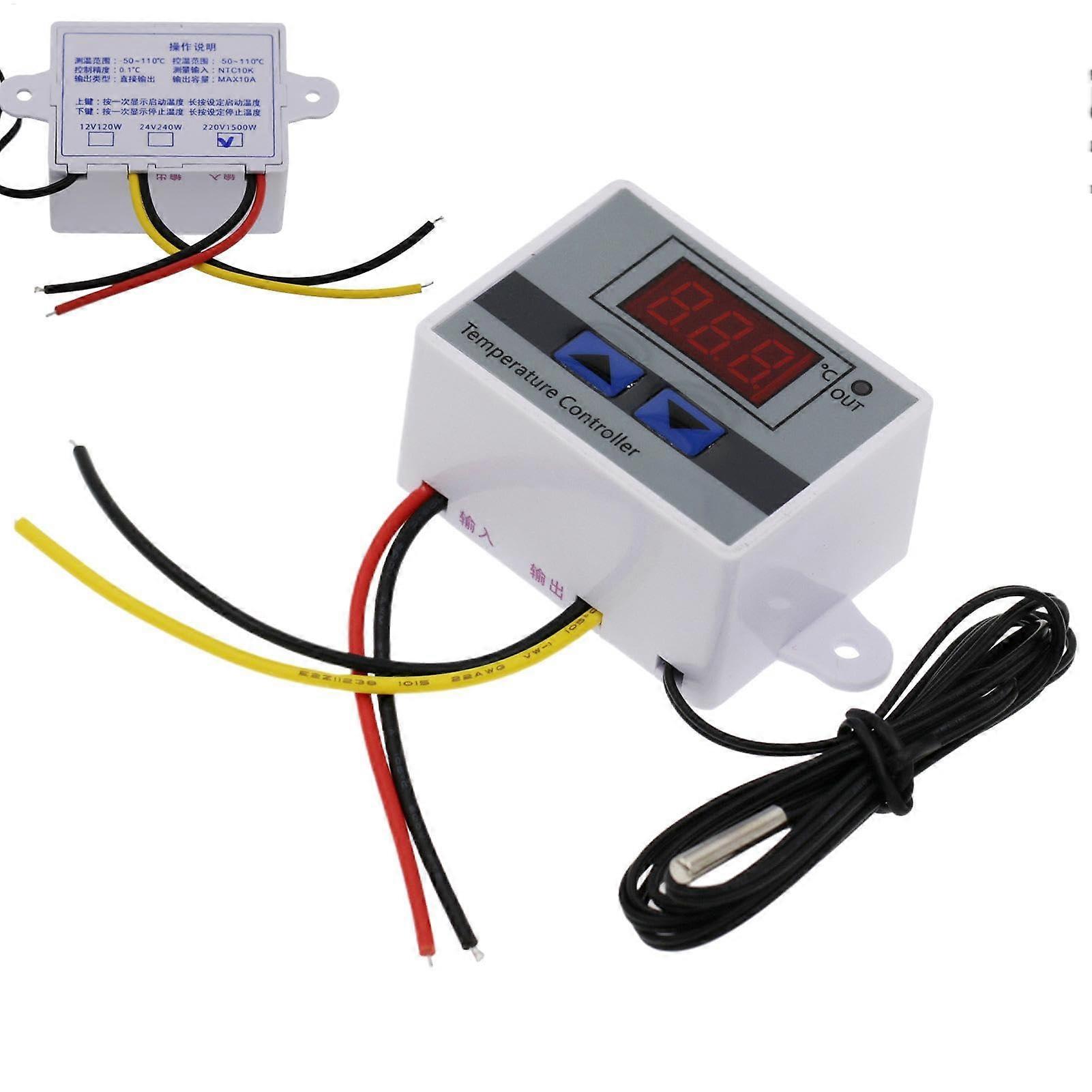 Digital Thermostat Controller with Precision Heating and Cooling for Greenhouse and Home Use