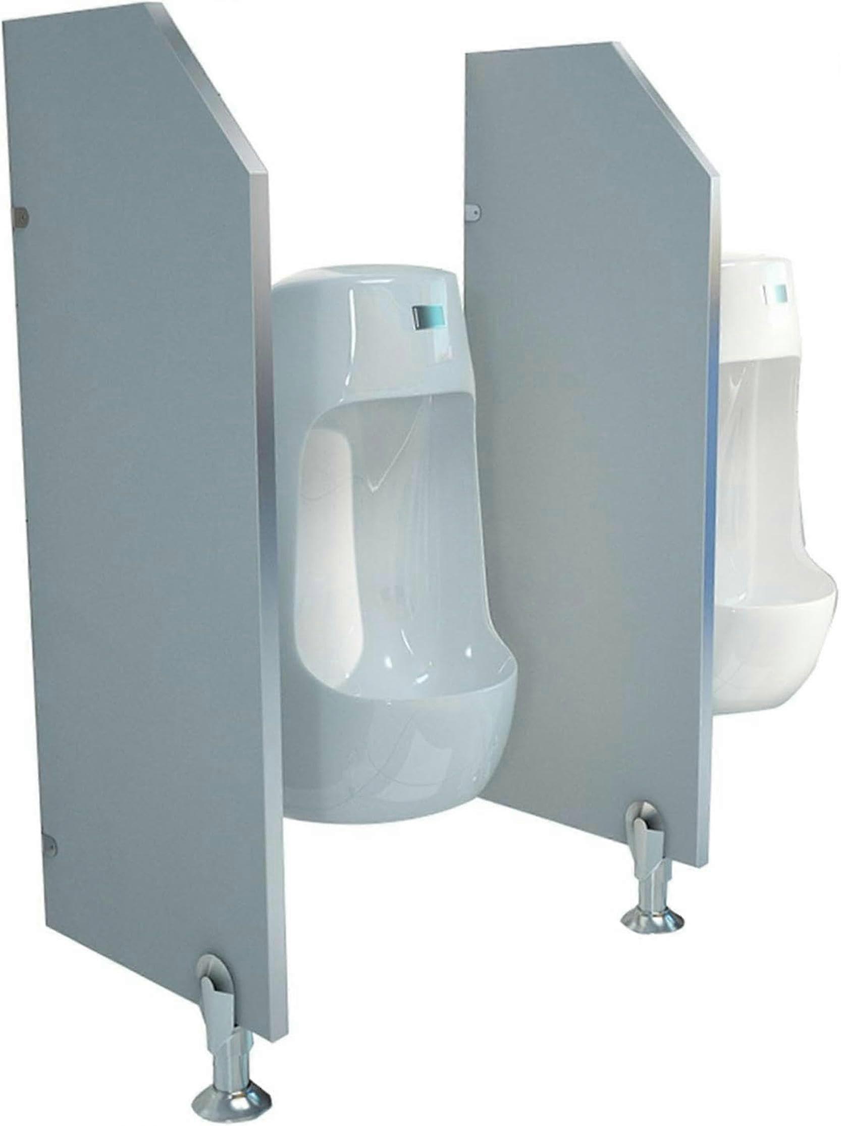 Urinal Privacy Screen Divider Panel for Men's Public Restroom, Floor Standing, 10PCS