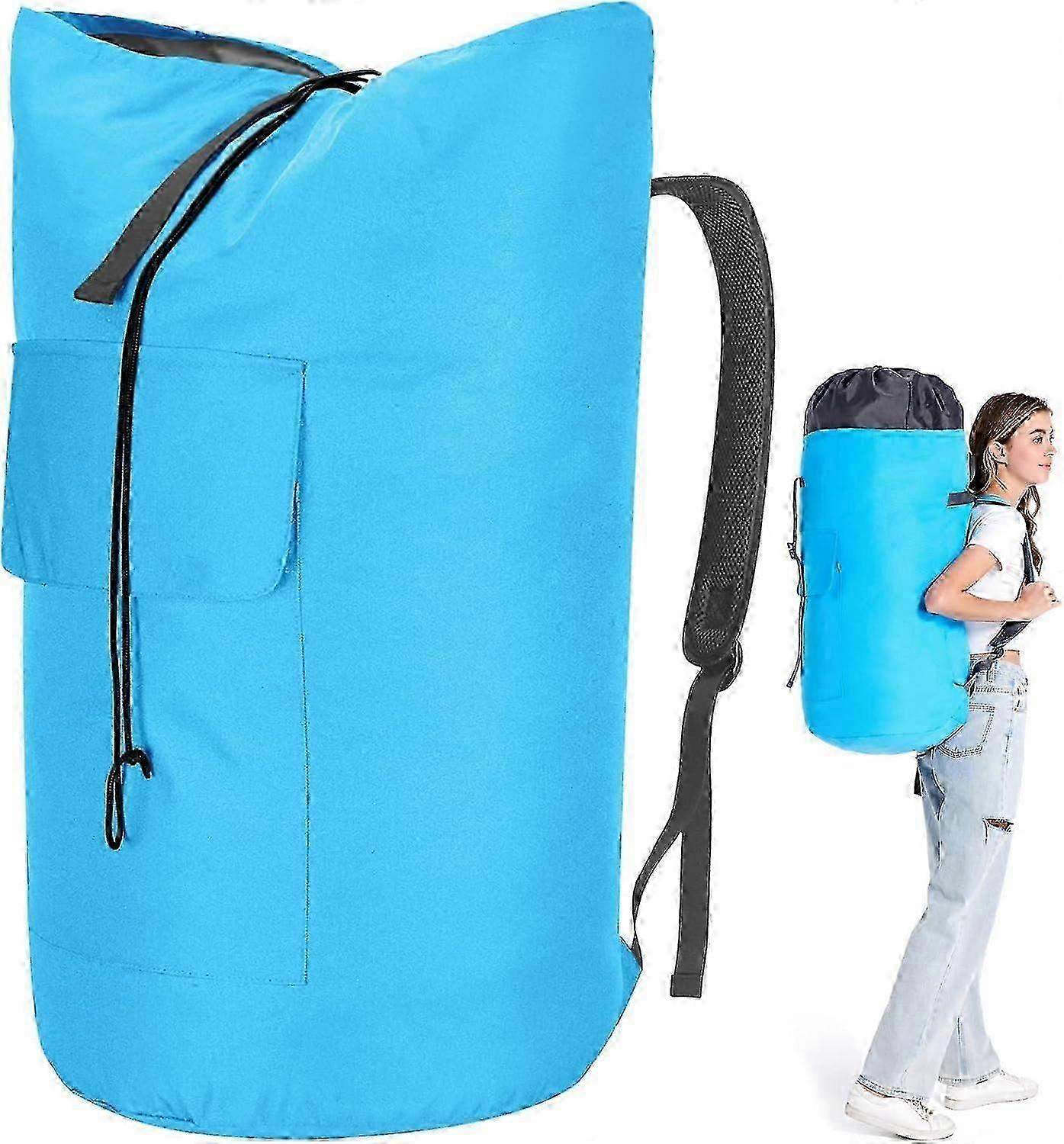 Laundry Bag Extra Large Heavy Duty, 115L, Top Loading Duffle Backpack, Army Green_ttkx