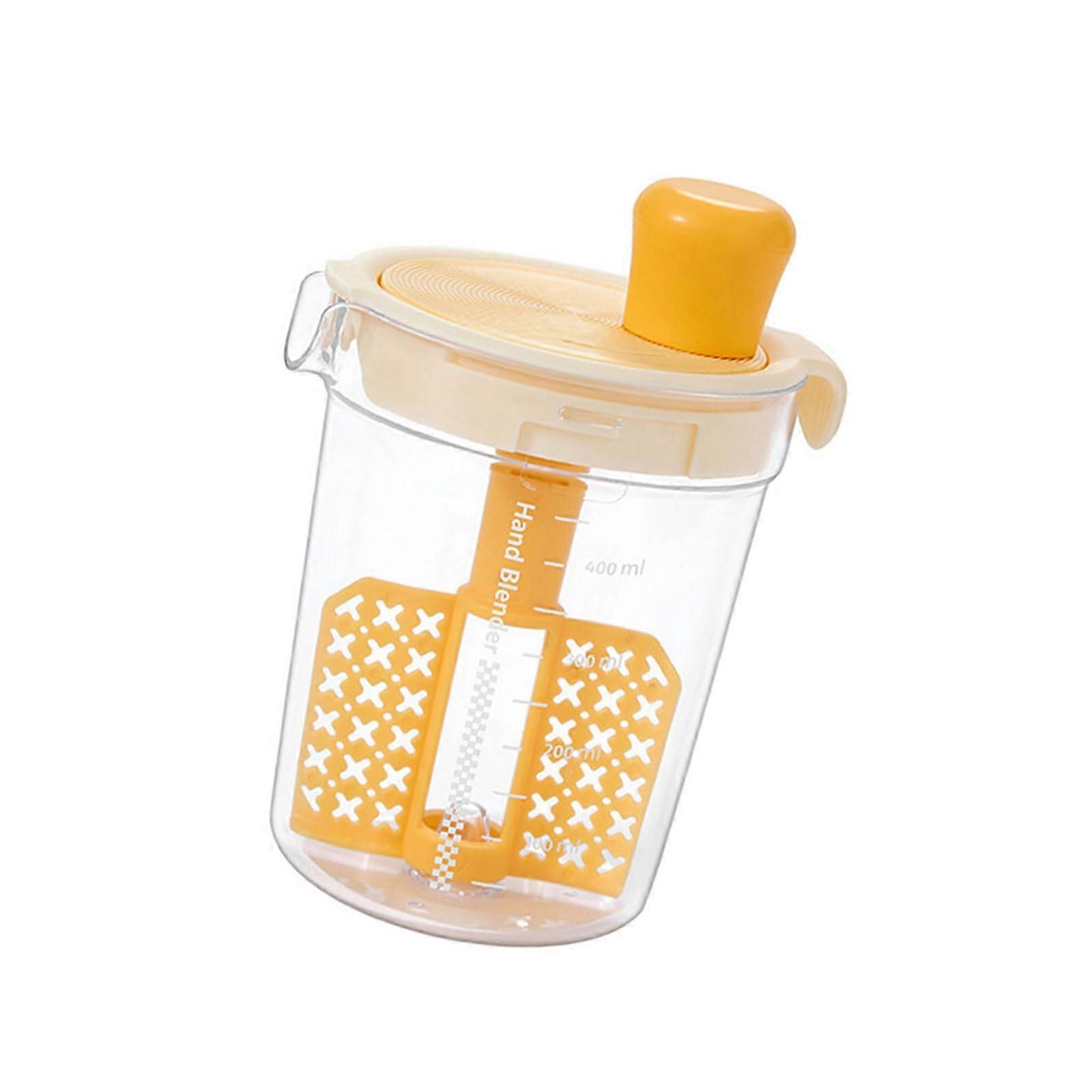 Protein Shaker Bottle with Filter and Builtin Scale, Graduated Measuring Cup for Kitchen Mixing