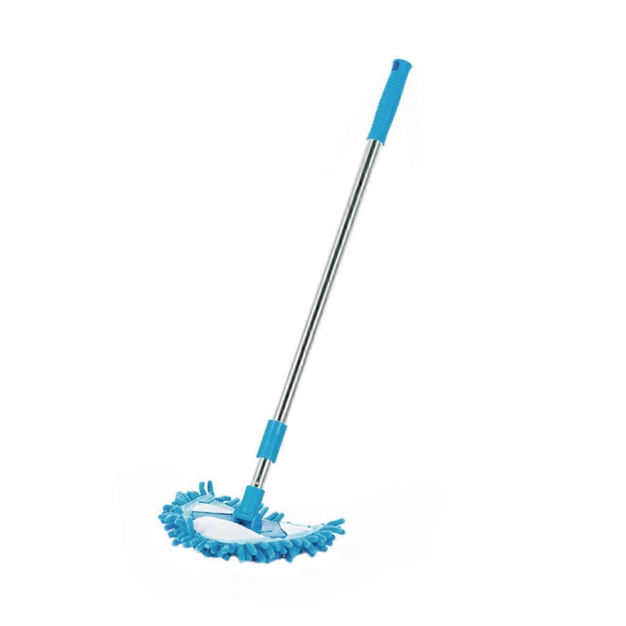 Extendable Triangular Sponge Mop with 360° Rotation for Corner and Bathtub Cleaning