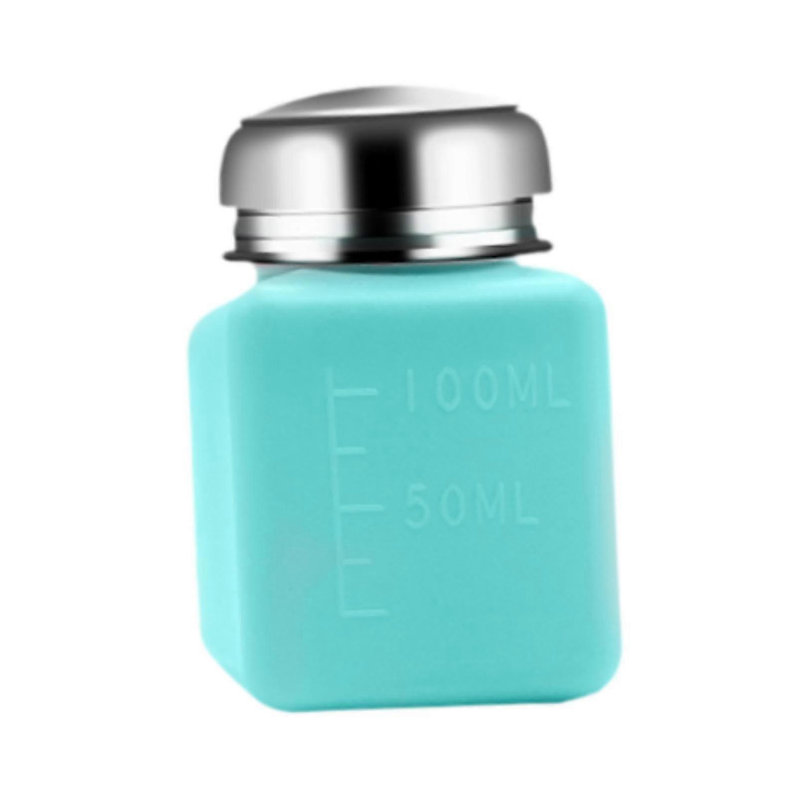 100ml Blue Pump Dispenser Bottle with Flip  Cap, Leakproof Liquid Container