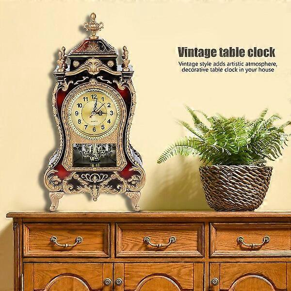 Mantel Clock Retro Style 12 Tones 1 Piece Study Office Desk Clock