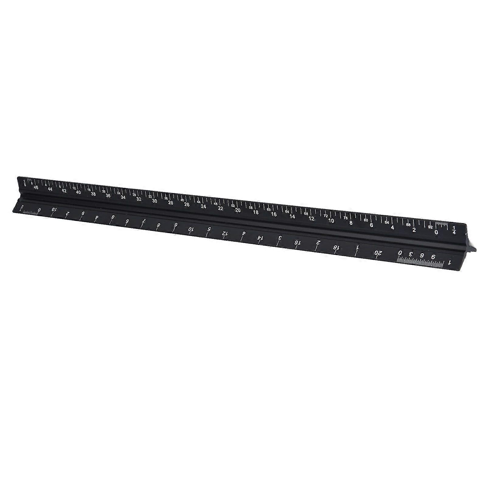 Triangular Ruler Aluminum Alloy Material Clear Reading Engraved Marking Durable