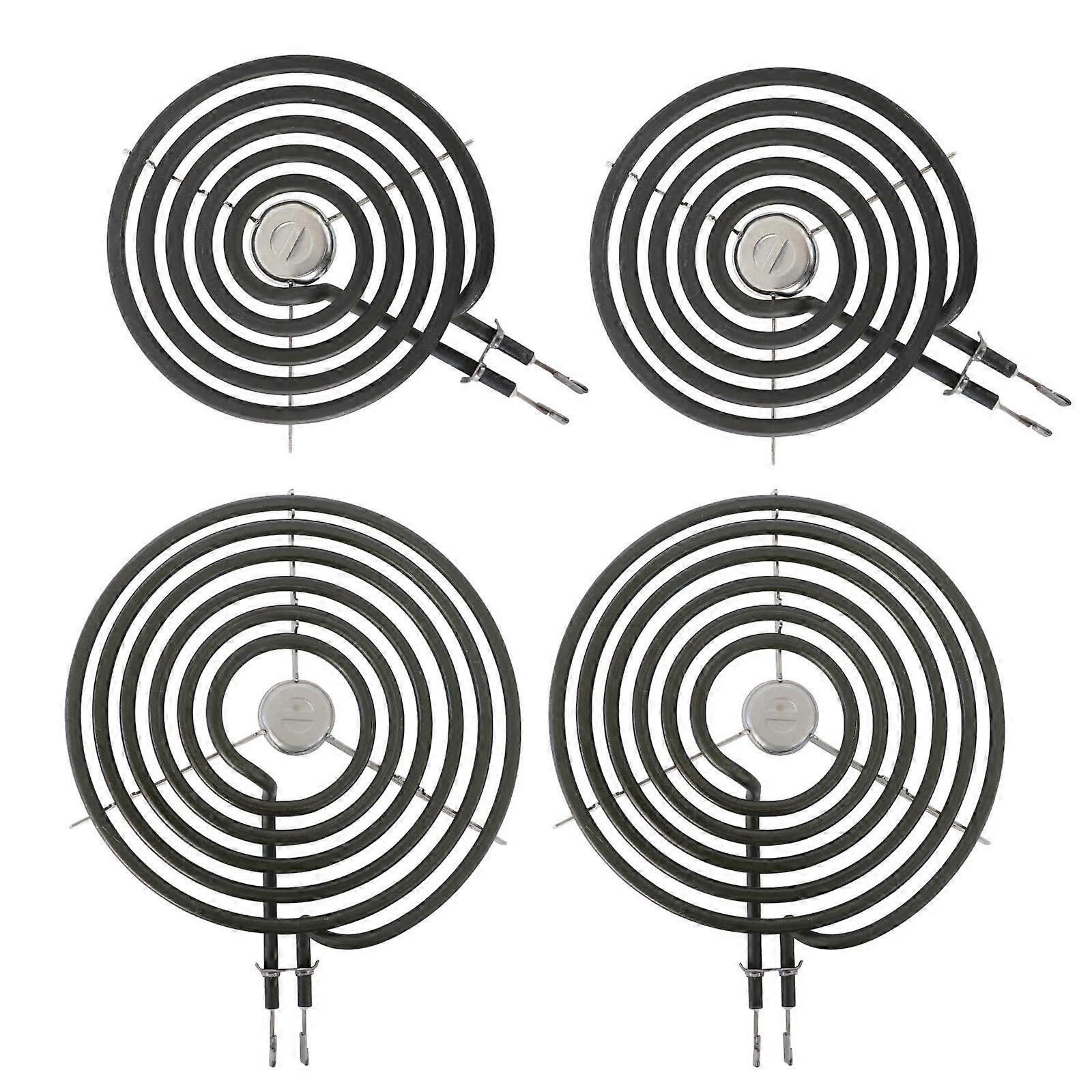 4 Pack Electric Range Burner Element Kit, Strength Coil, Compatible with Hotpoint Models