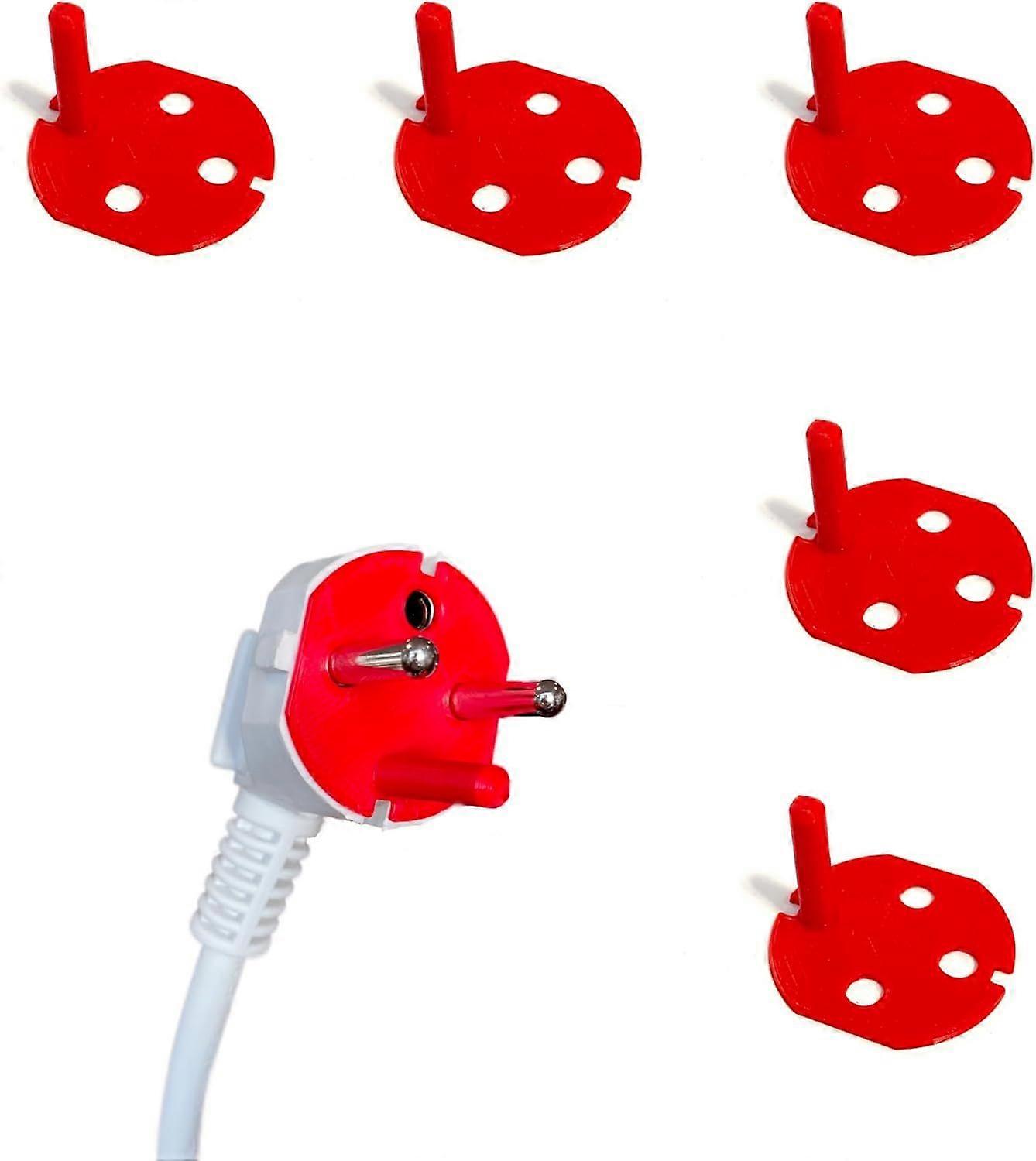 Red Plug Keying Devices - Male Plug - 2P+E Current - Compatible with All Standard Red Electrical Sockets