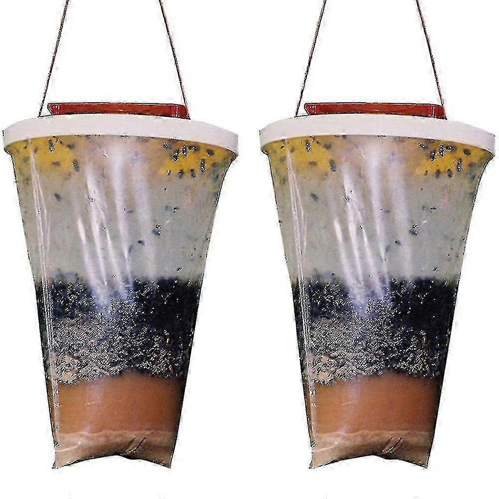 Red Top Fly Trap 2 Pack - Effective Outdoor Fly Control Solution