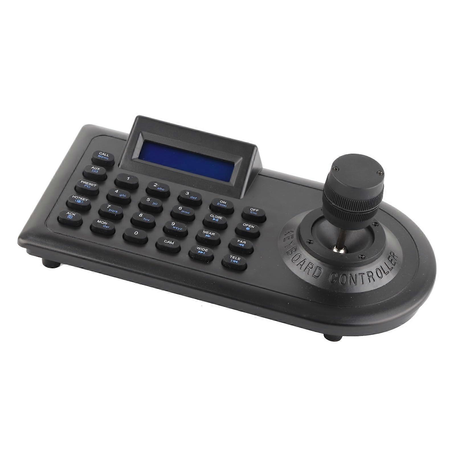 PTZ Camera Controller with LCD Screen, Precise 3D Joystick, RS485 and Network Security Control