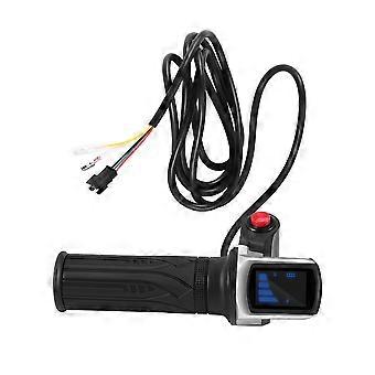 36V Electric Bicycle Scooter Speed Throttle Grip LCD Display with Switch EBike Twist Throttle Accel