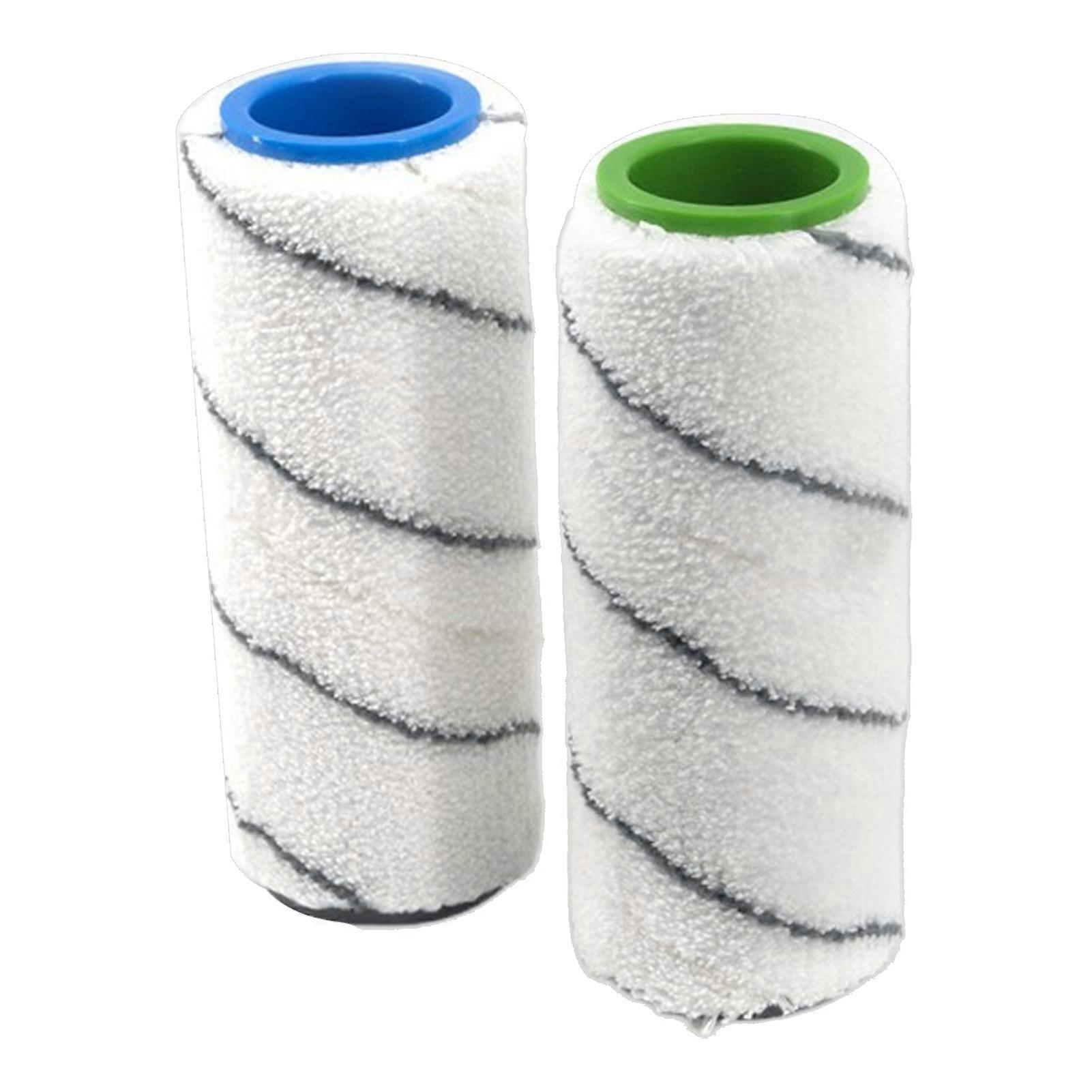 2Pcs Replacement Brush Roller Low Noise Washable Microfiber Hard Floor Cleaner Roller for Karcher