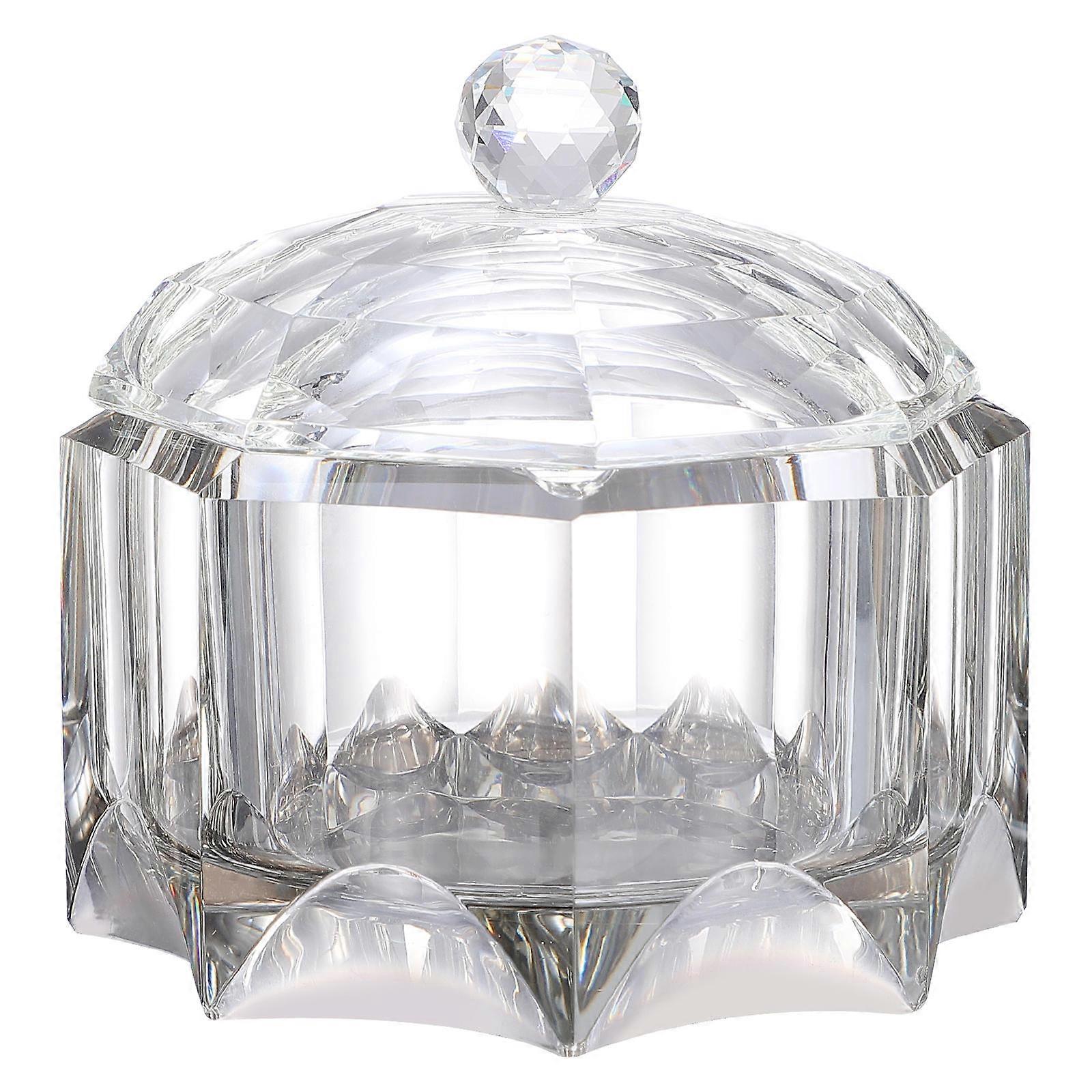 Creative Crystal Ashtray with Lid for Storage Home Office Use