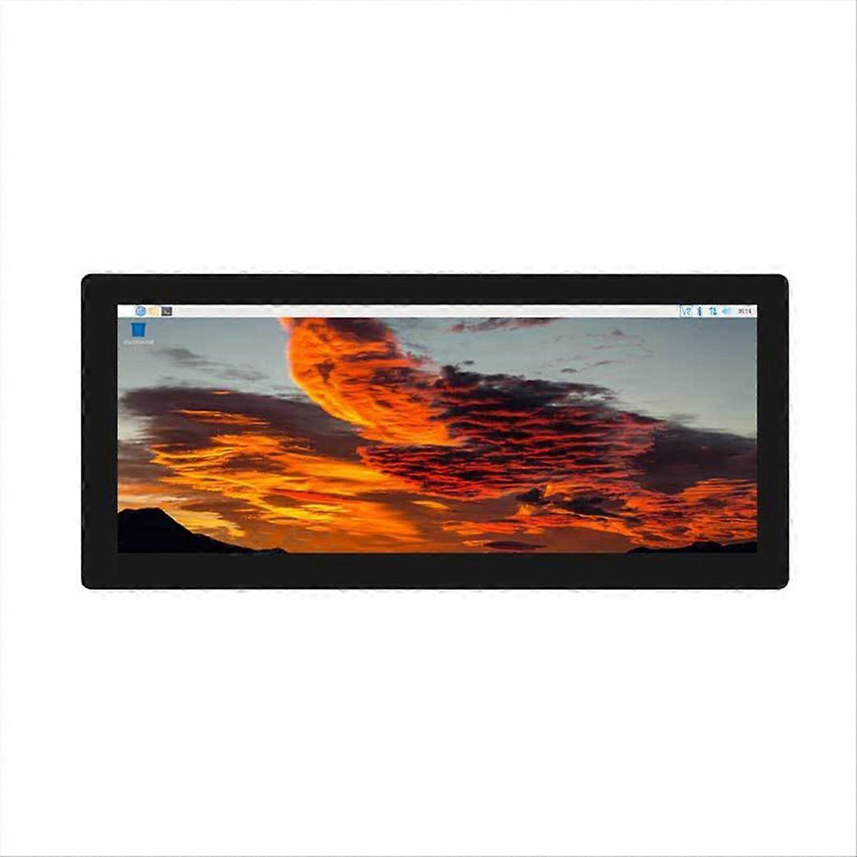 Para Raspberry Pi 12,3 polegadas LCD Touch Screen 1920x720 Suporte para Jetson Nano / Mini PC / Tinker Board 2