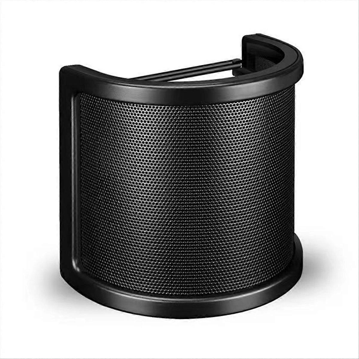 Condenser Microphone Blowout Screen U-Shaped Windscreen Cover Black