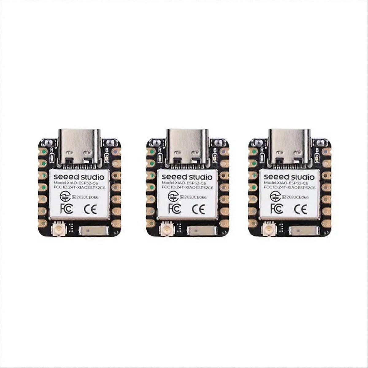 For XIAO ESP32C6-2.4 GHz WiFi 6,Bluetooth 5.3 for Zigbee Thread 3Pcs