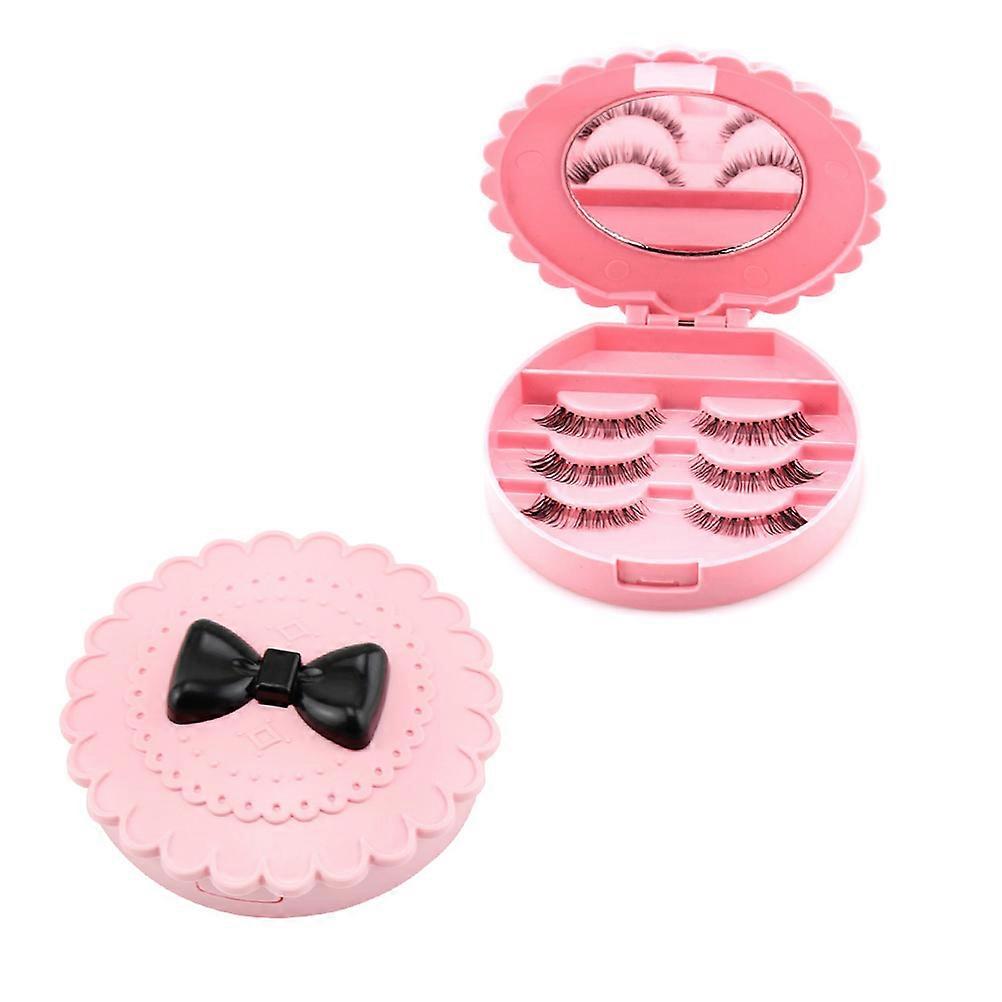 Eyelash Storage Box Cute False Eyelash Holder 1Pcs Pink Case