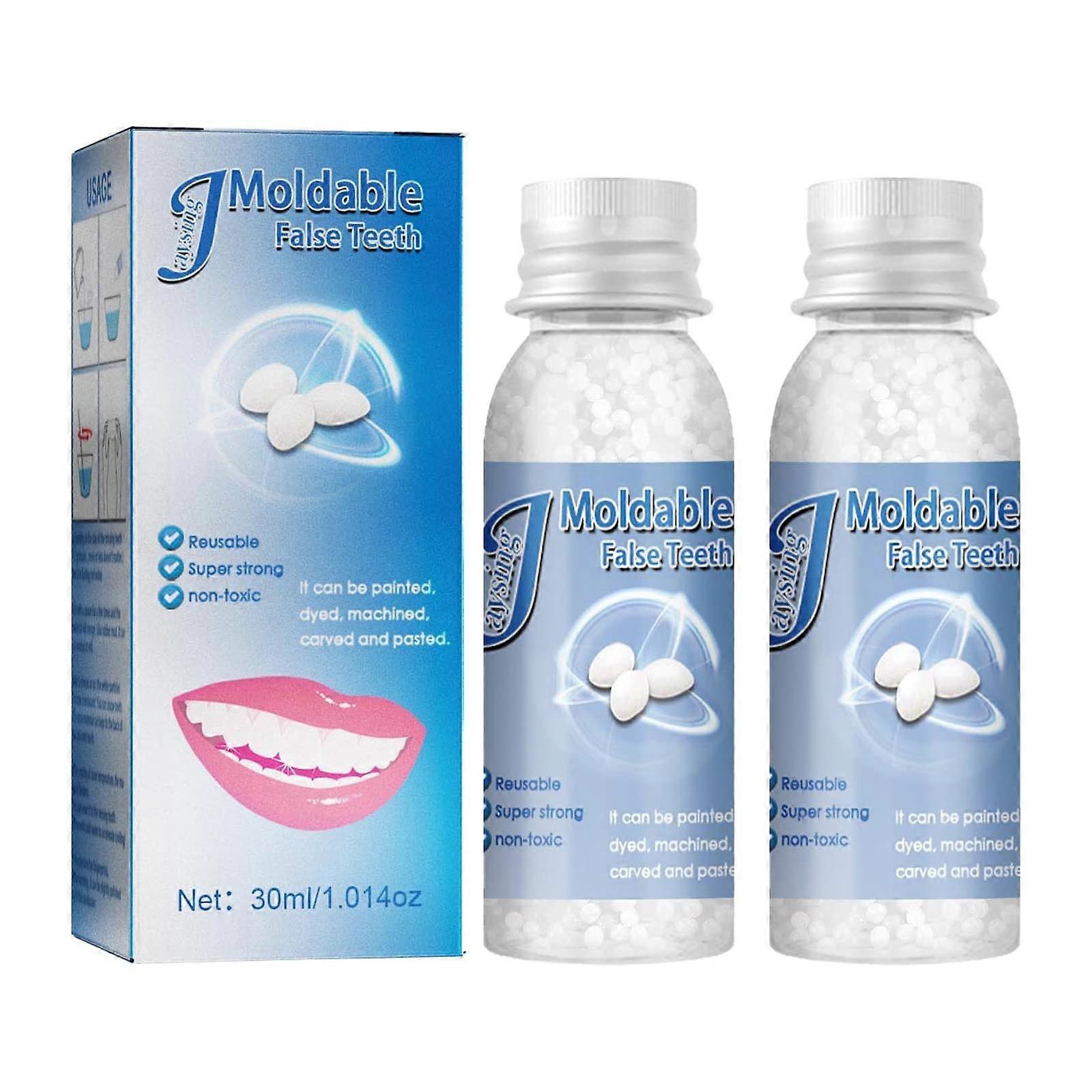 2 Box Temporary Tooth  Kit with Moldable Tooth Filling Beads for Immediate Gap Fix