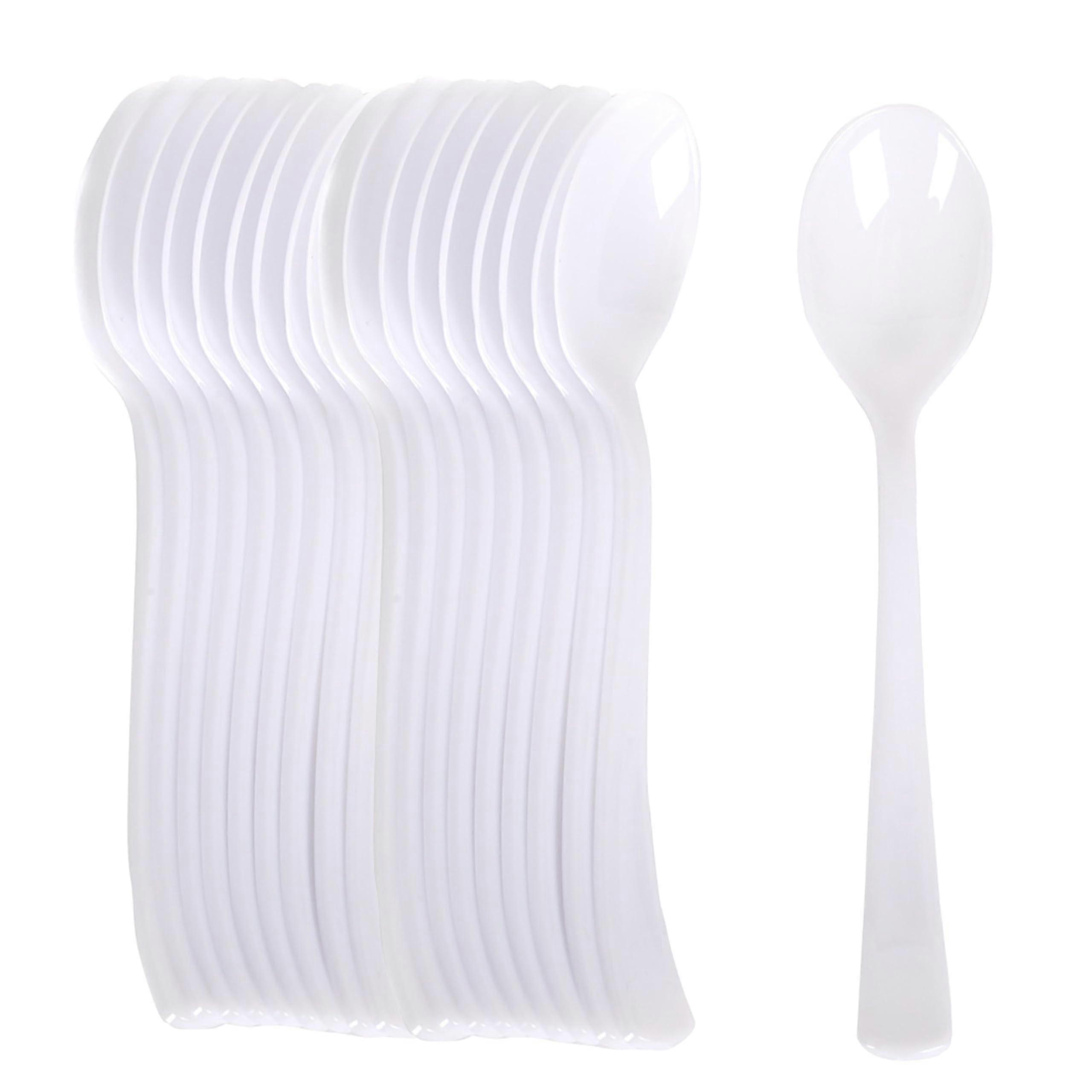 Disposable Plastic Spoons Multicolor Single Use Spoons for Parties and Catering