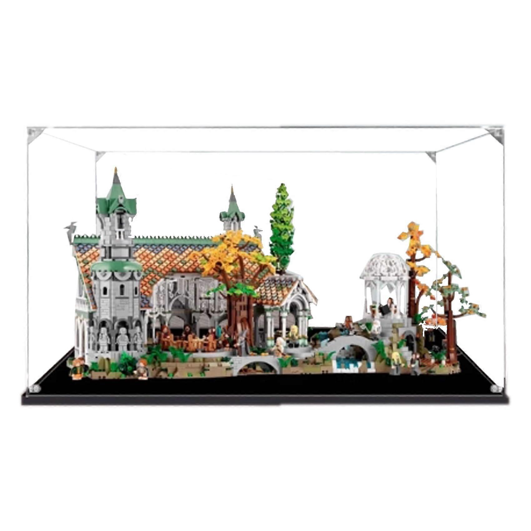 Acrylic Display Case for  10316 Ghost Valley Castle, Dustproof Clear Box with  Transparency