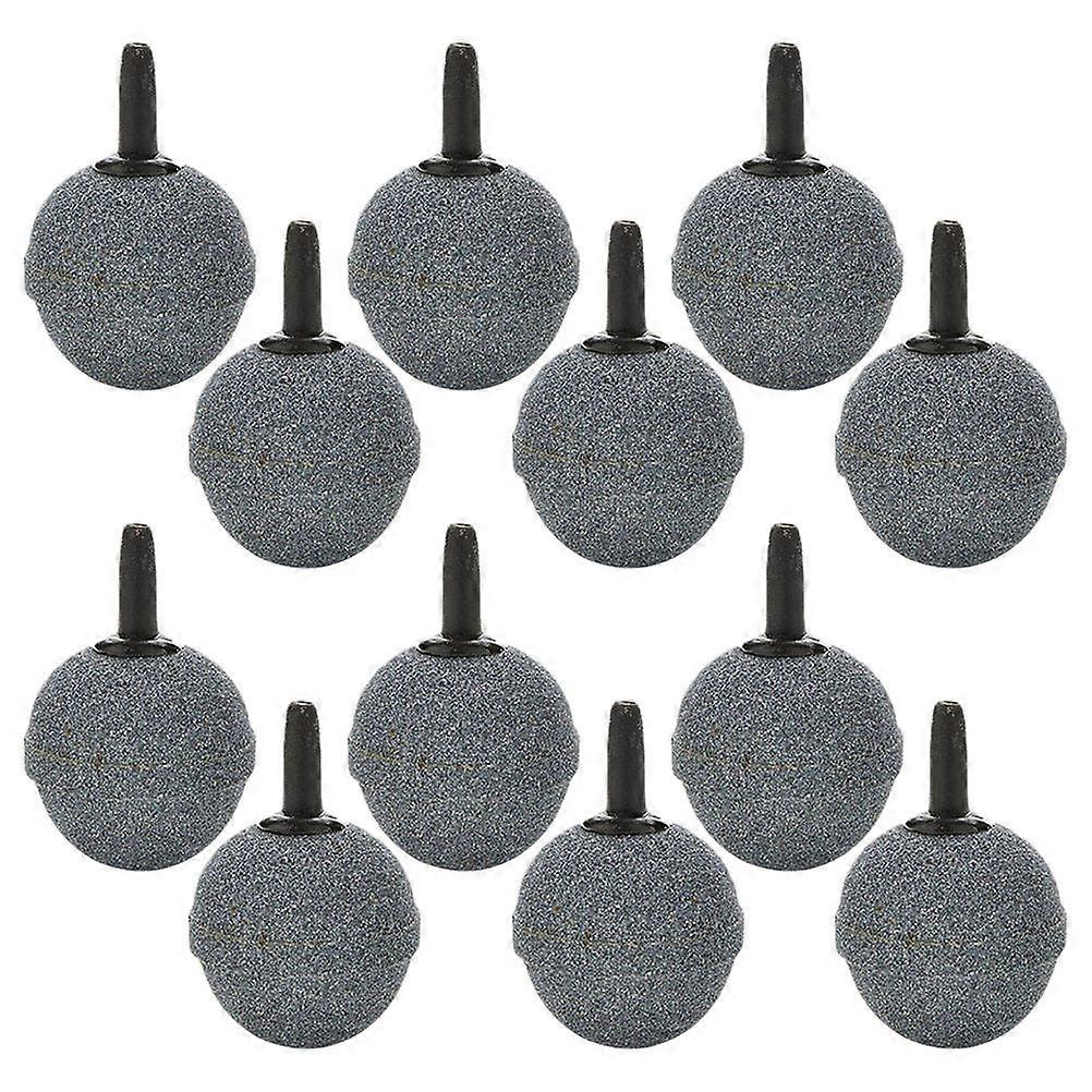 Durable Round Air Stone Fish Tank Bubble Diffuser Oxygen Supply 12Pcs